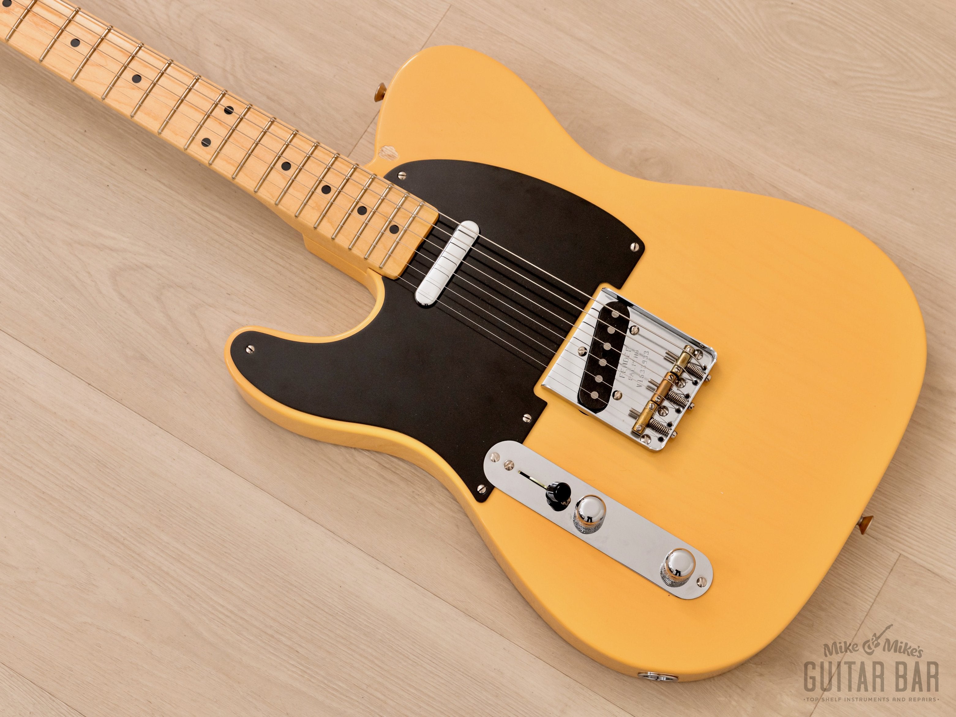 2016 Fender American Vintage '52 Telecaster Butterscotch Left-Handed w/ Tweed Case, Hangtags