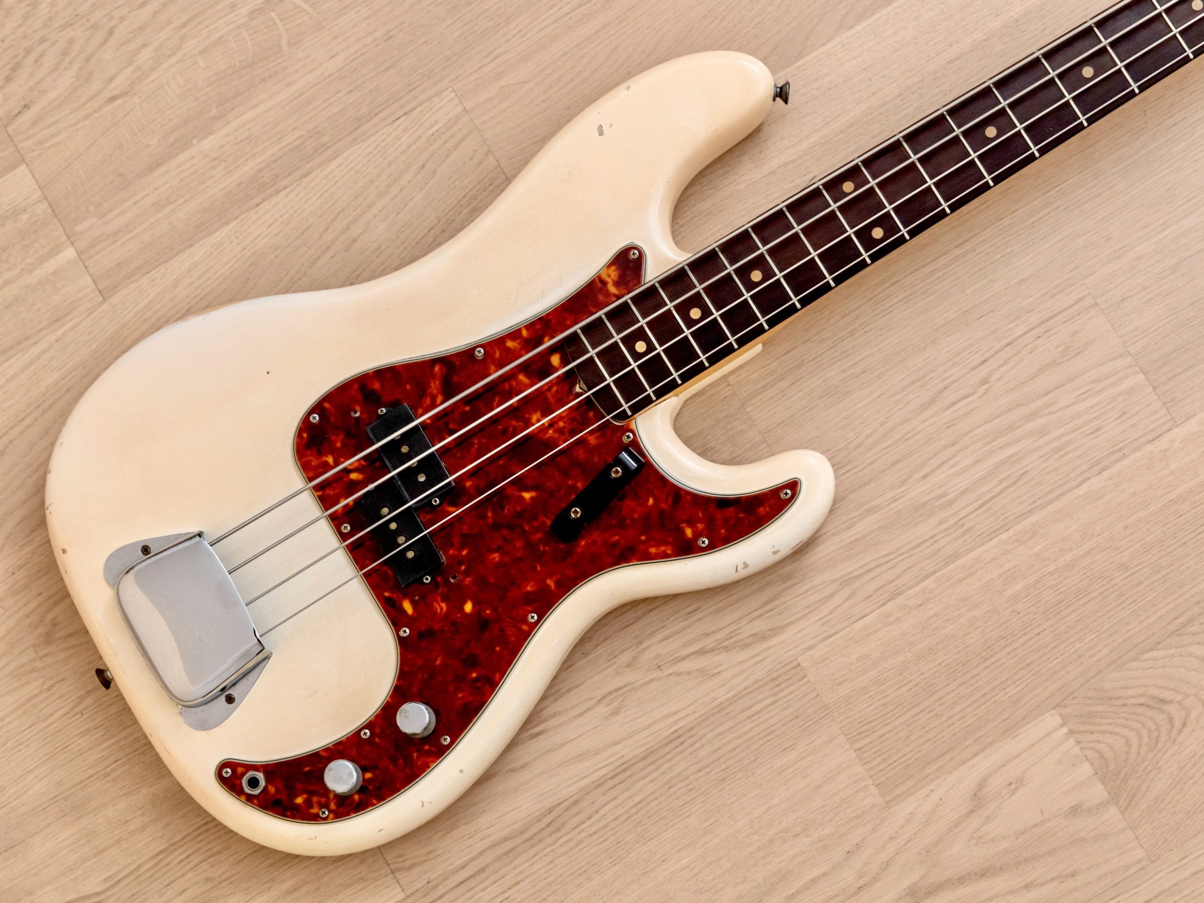 1963 Fender Precision Bass Vintage Pre-CBS Olympic White 100% Original w/ Case