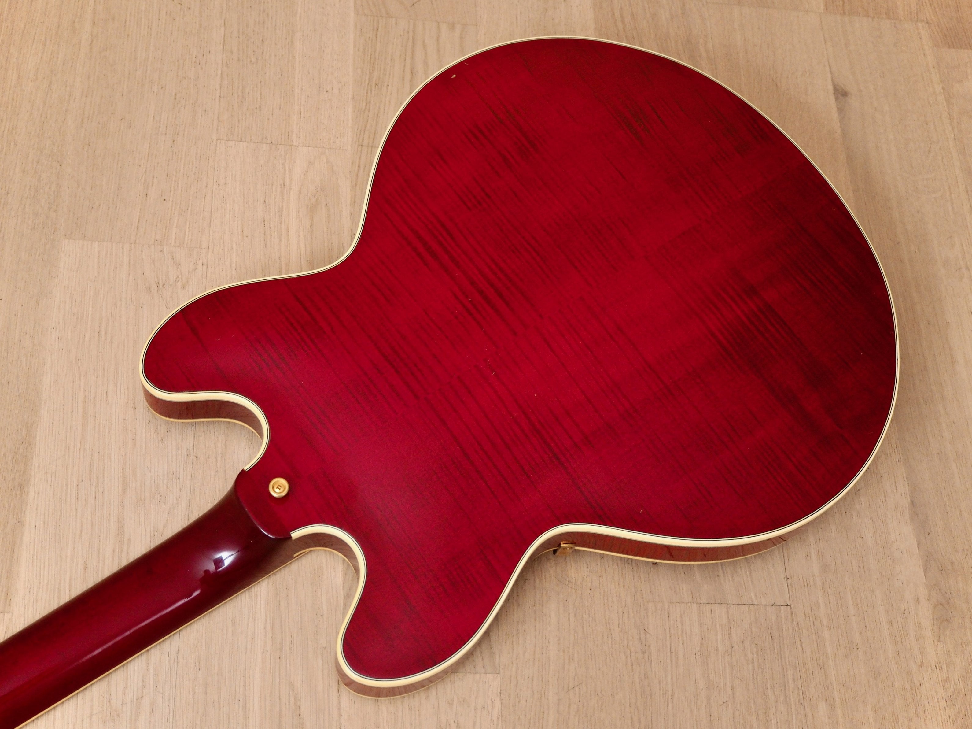 1993 Epiphone Sheraton Vintage Guitar Cherry, 100% Original w/ Case, Japan Terada