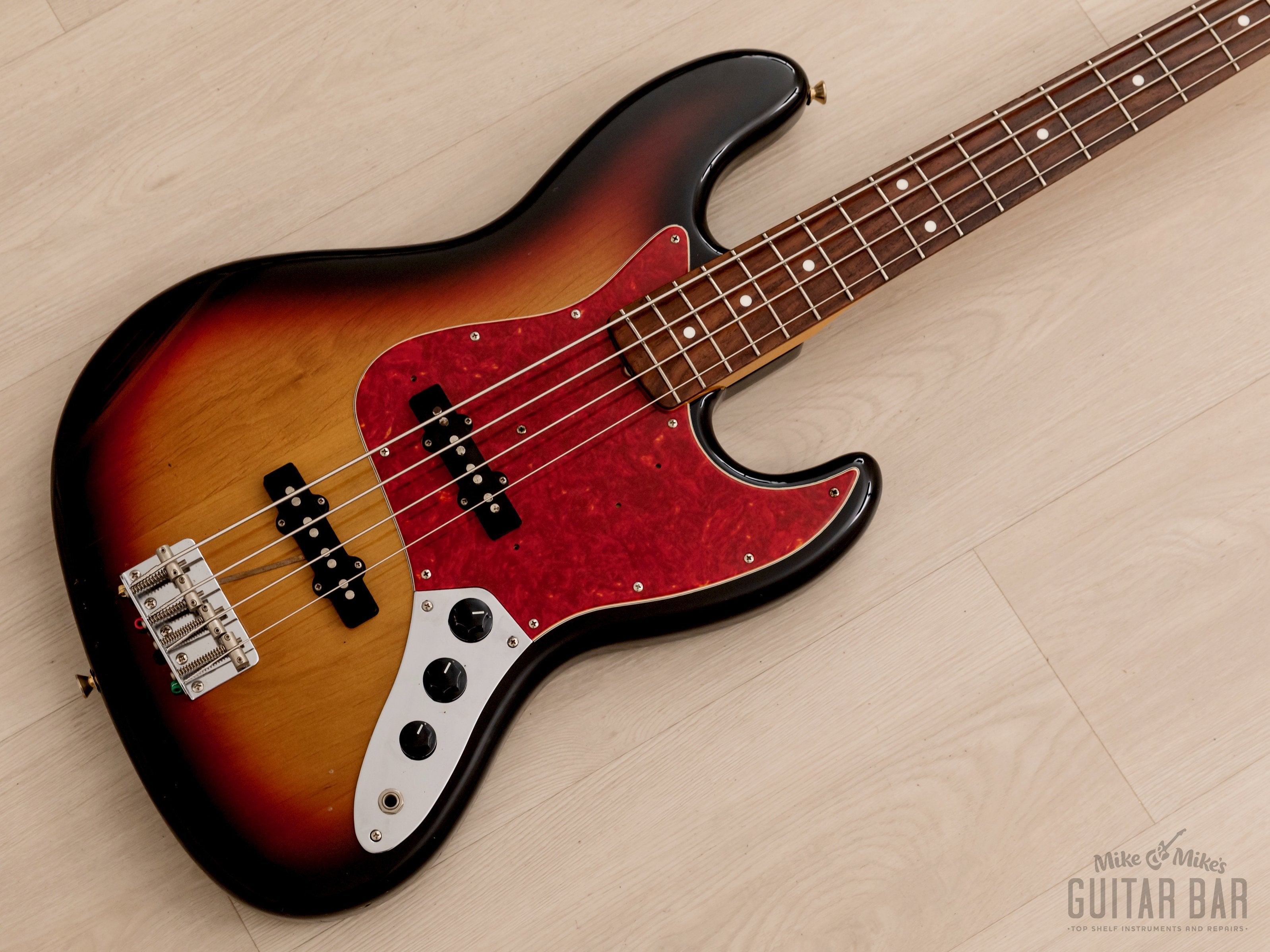 2000 Fender Jazz Bass ‘62 Vintage Reissue JB62-58 Sunburst w/ Case, Japan CIJ