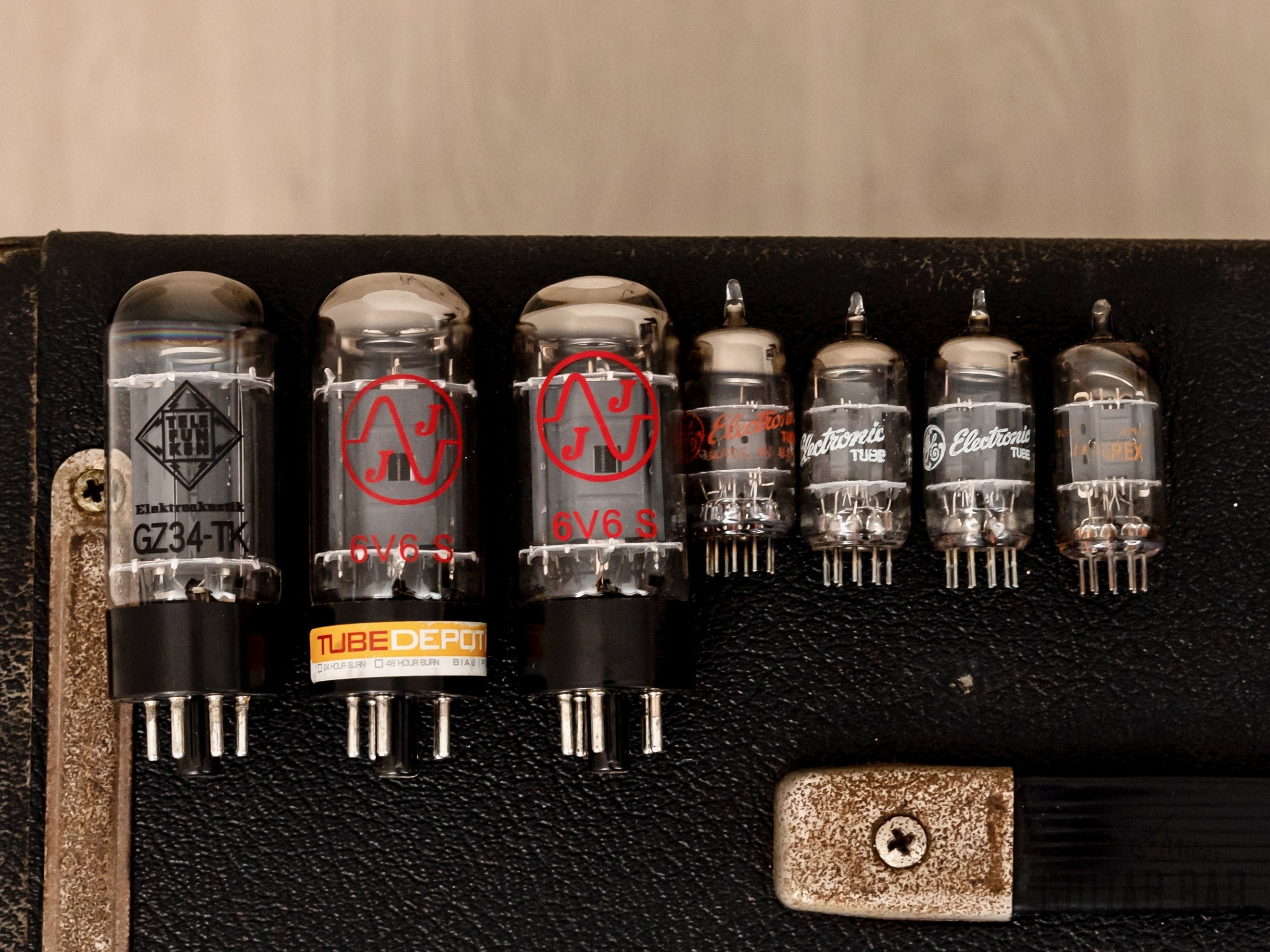 1963 Fender Deluxe Non-Reverb Black Panel Pre-CBS Vintage Tube Amp 1x12 AA763 w/ Oxford 12K5