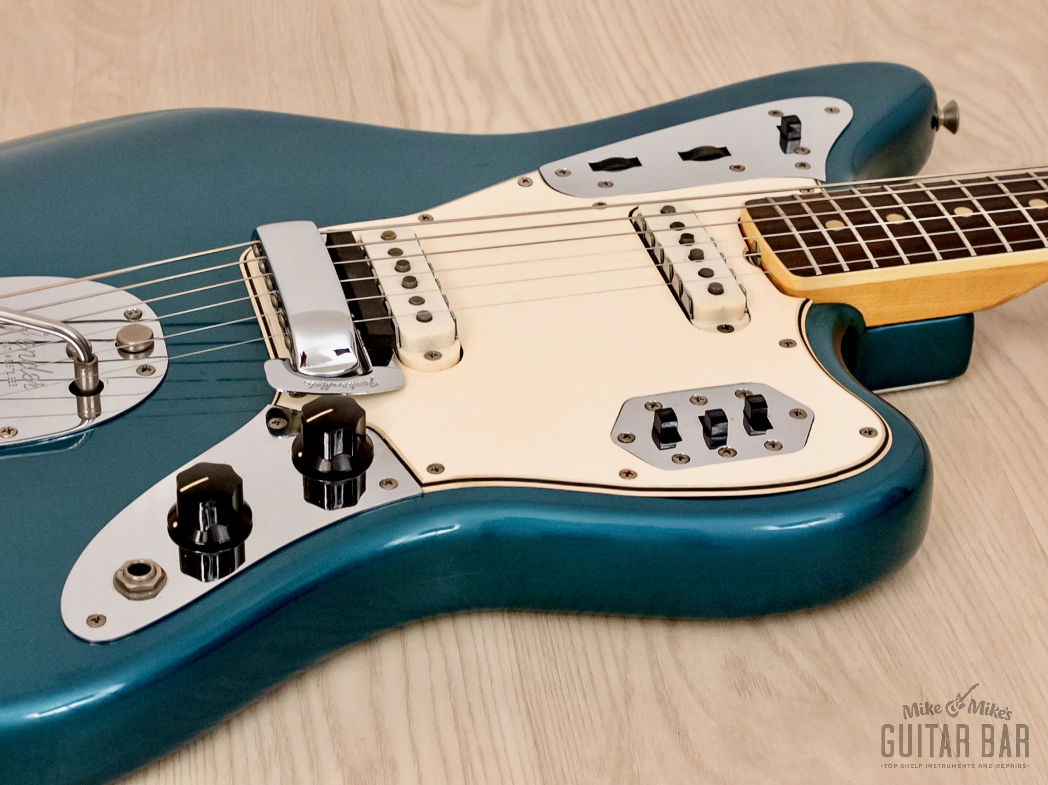 1966 Fender Jaguar Vintage Offset Guitar Lake Placid Blue 100% Original w/ Case