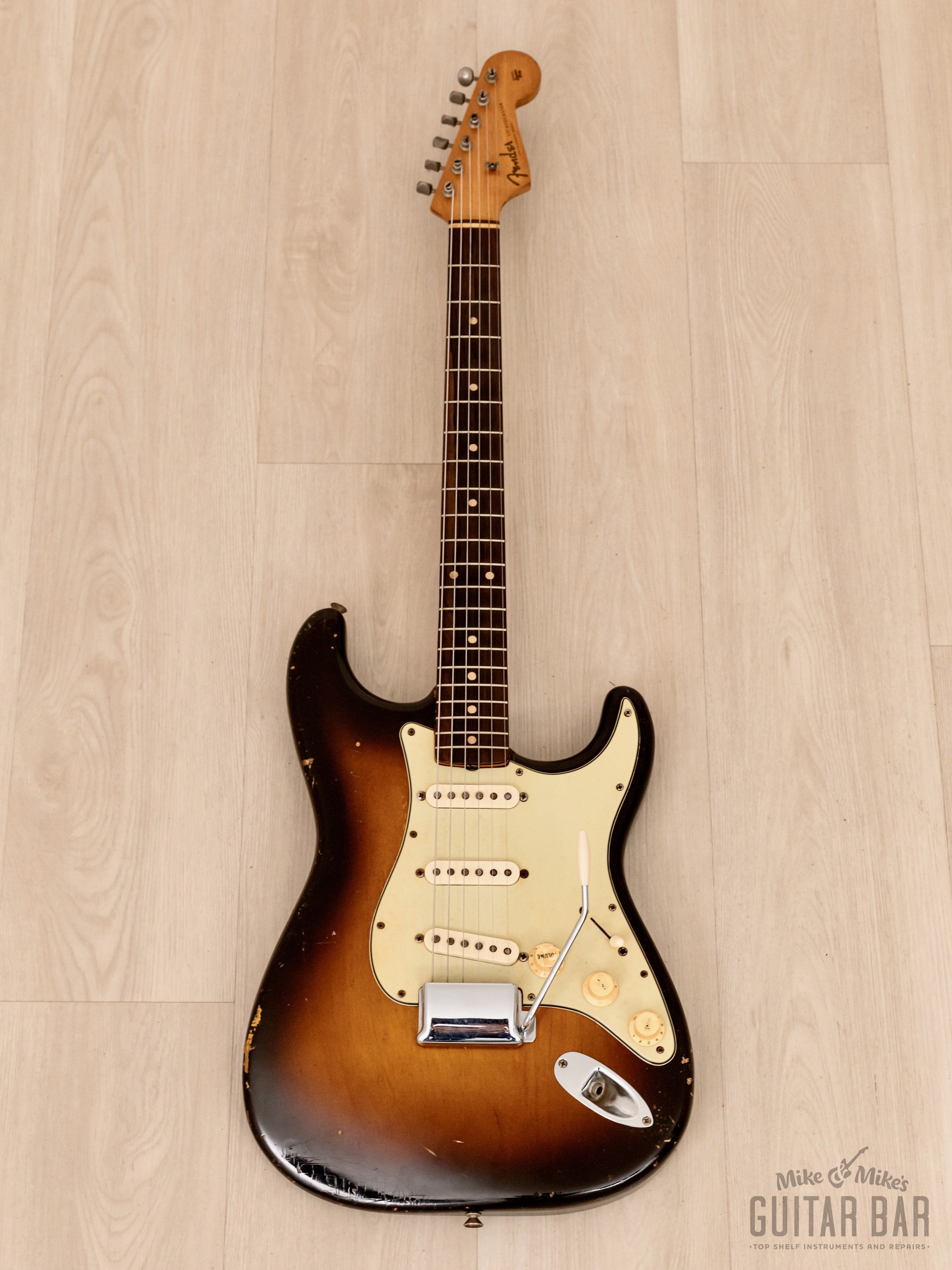 1960 Fender Stratocaster Vintage Guitar Slab Board Sunburst w