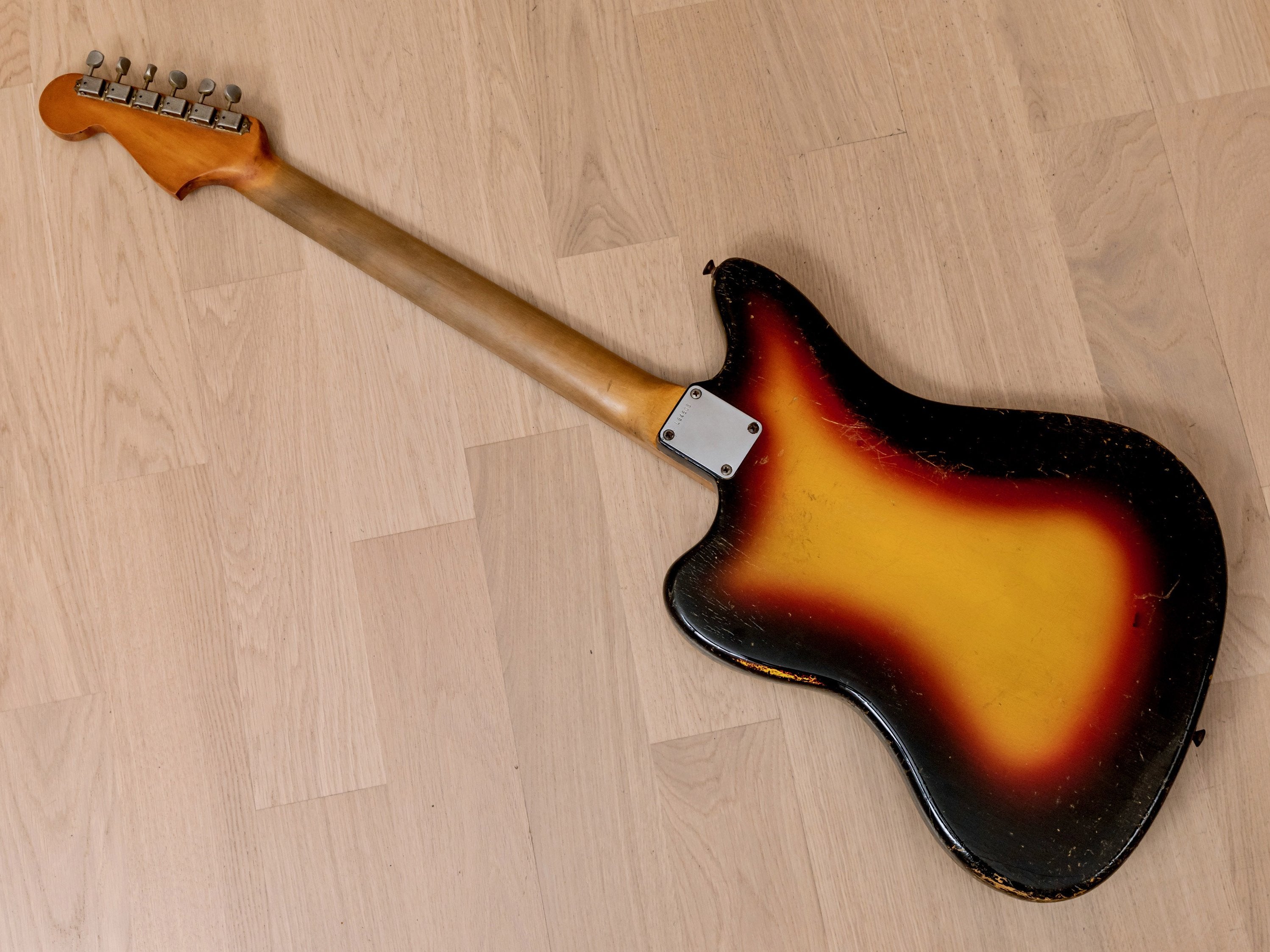 1965 Fender Jazzmaster Vintage Electric Guitar Sunburst w/ Case