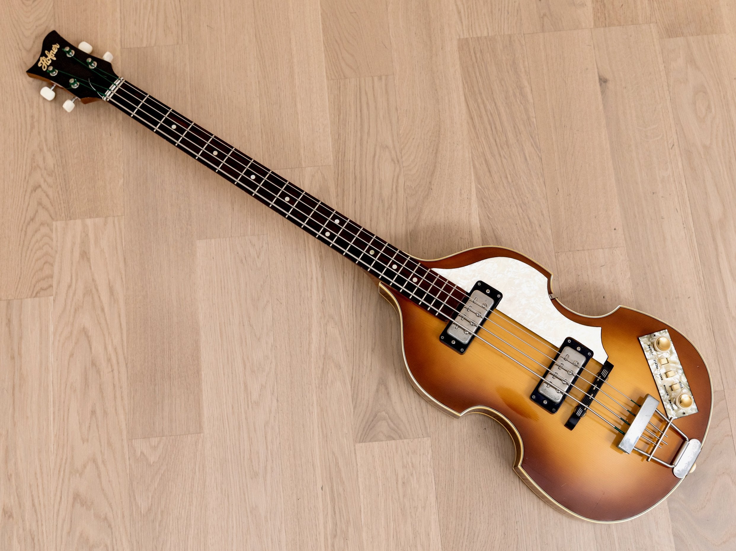 1978 Hofner 500/1 Beatle Bass Vintage Violin Bass '60s Spec w/ Staple Pickups, Case