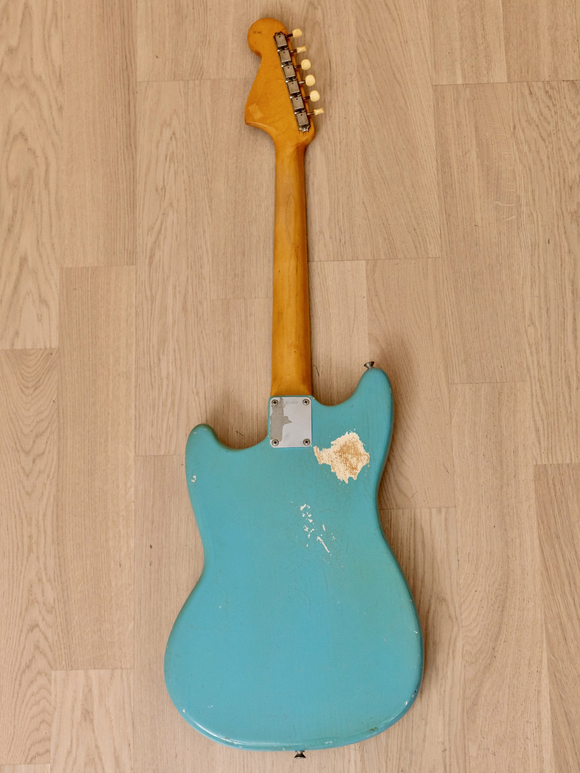 1964 Fender Mustang Vintage Pre-CBS Offset Guitar Daphne Blue, 100% Original w/ Case