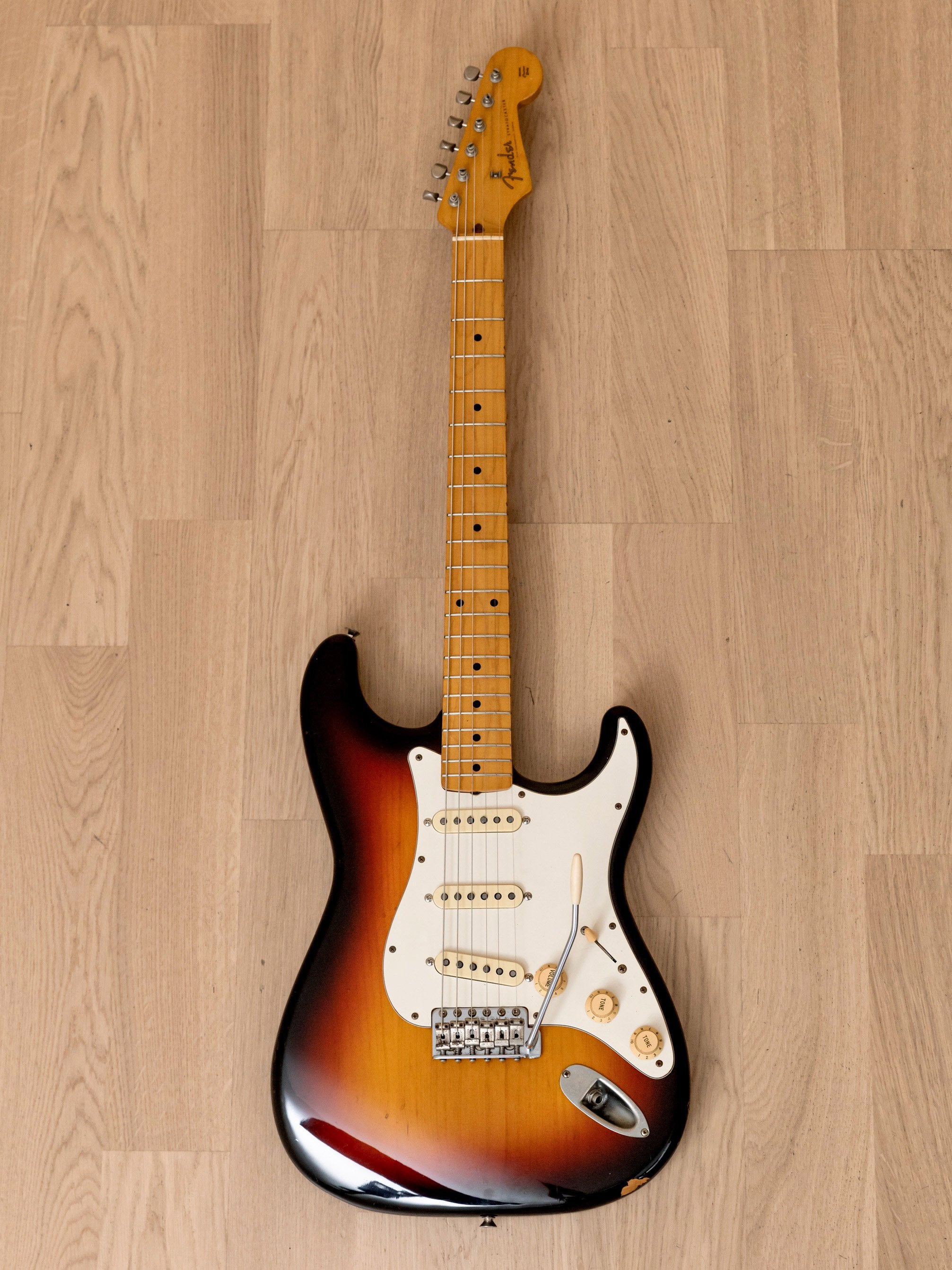 1980s Fender Stratocaster Partscaster ST57 & ST62 Sunburst w/ USA Pickups,  Japan MIJ Fujigen