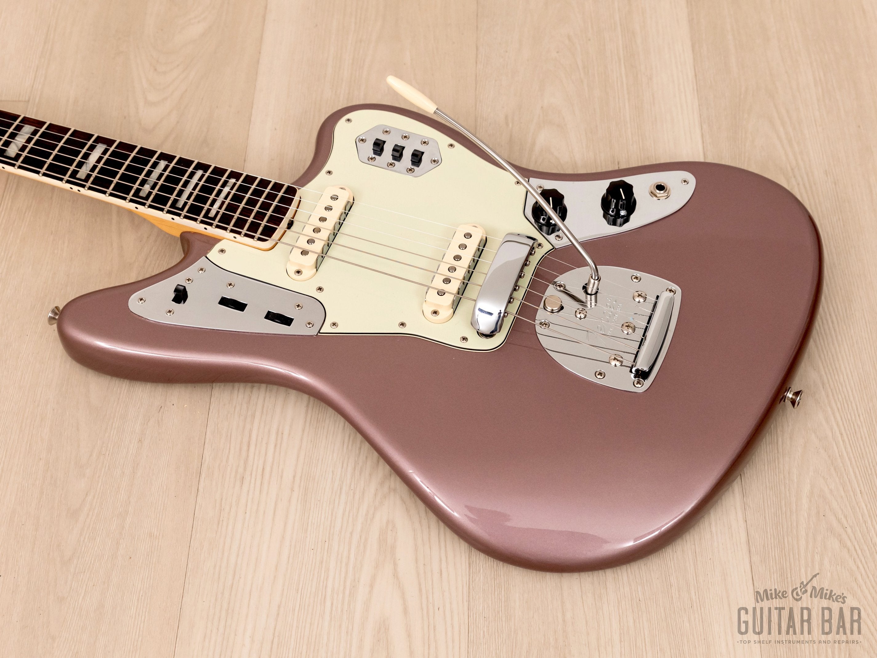 2012 Fender 50th Anniversary Jaguar Offset Guitar Burgundy Mist Lacquer, USA-Made w/ Case & Tags, 1 of 50