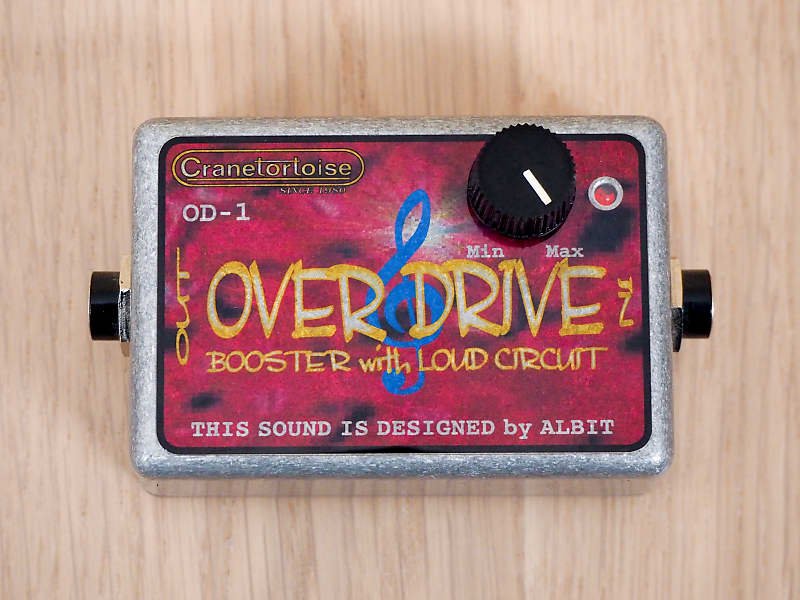 Cranetortoise OD-1 Overdrive Booster with Loud Circuit Effect Box, Japan Exclusive w/ Box