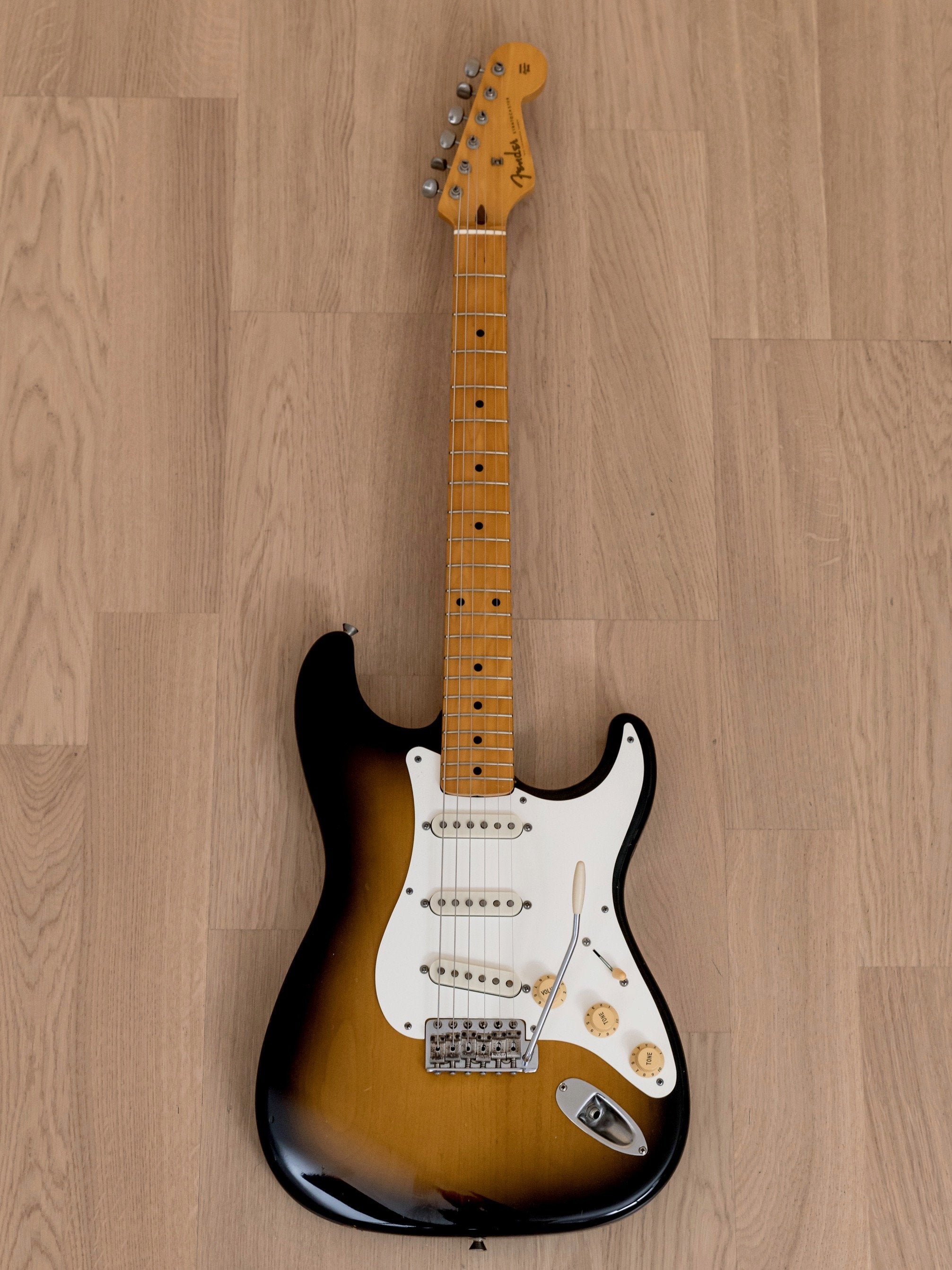 1990 Fender Stratocaster '57 Vintage Reissue ST57-65 Sunburst w/ USA Pickups, Japan MIJ Fujigen