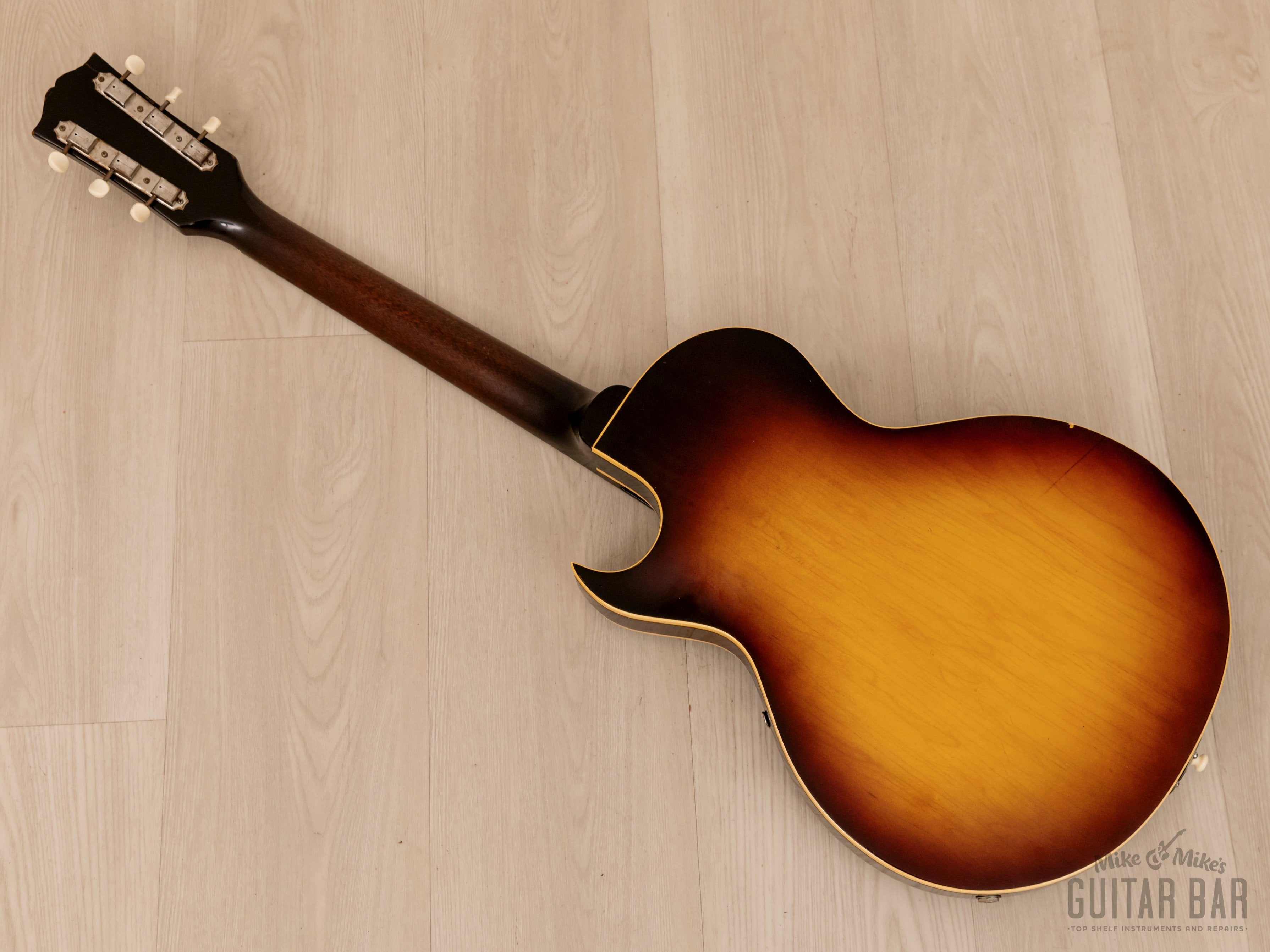 1959 Gibson ES-140T Vintage 3/4 Hollowbody Guitar Sunburst w/ P-90, Hangtag & Case