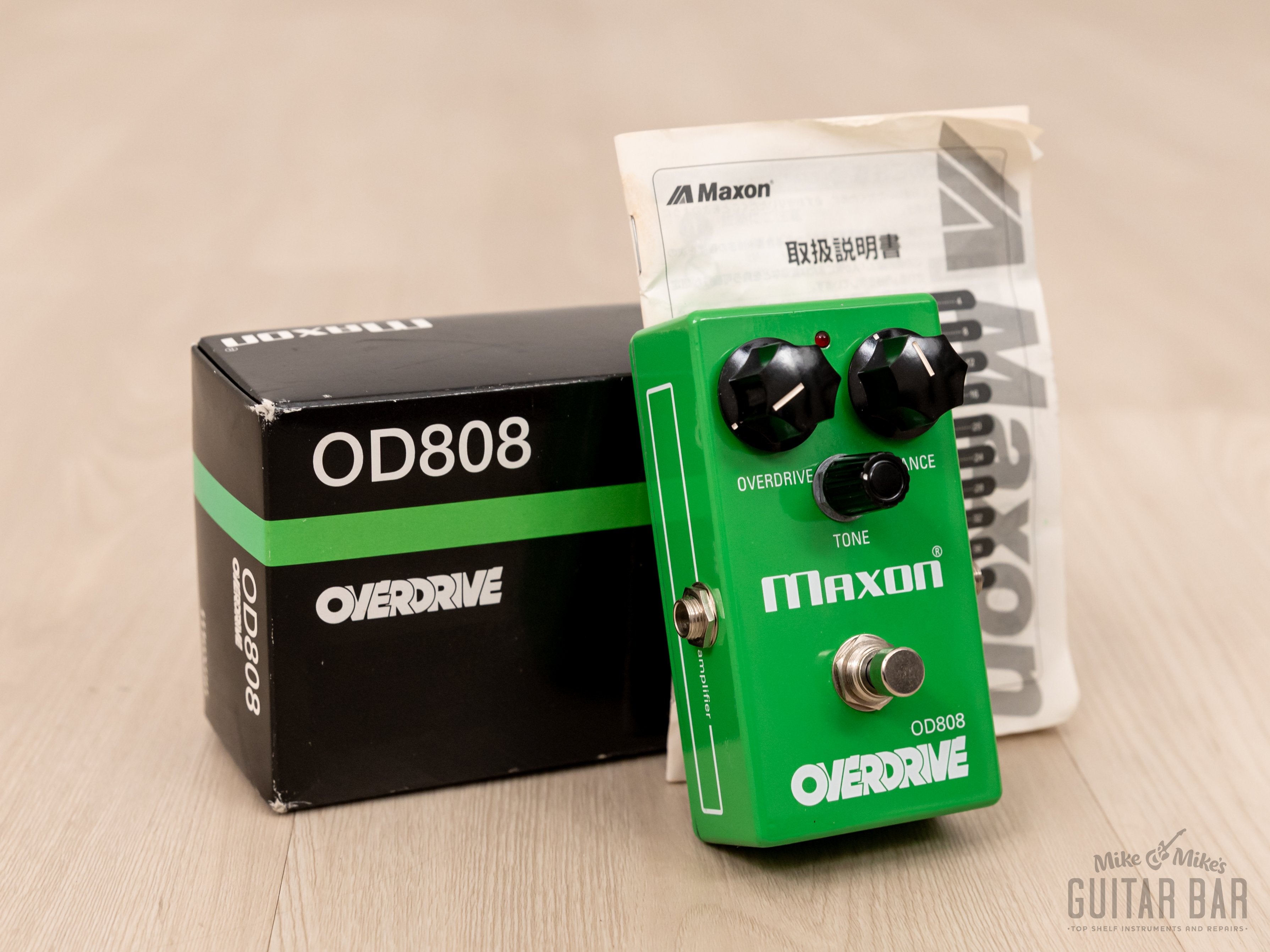 Maxon OD-808 Overdrive Electric Guitar Effect Pedal, TS-808 Tube Screamer, Japan