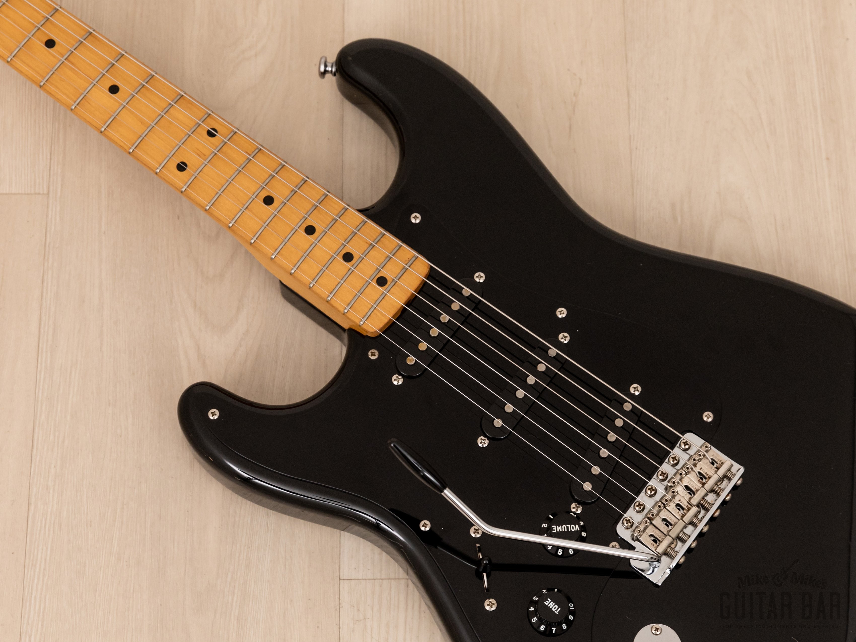 1996 Fender Stratocaster ‘57 Vintage Reissue ST57-65L Left-Handed Black w/ Upgrade USA Pickups, Japan MIJ