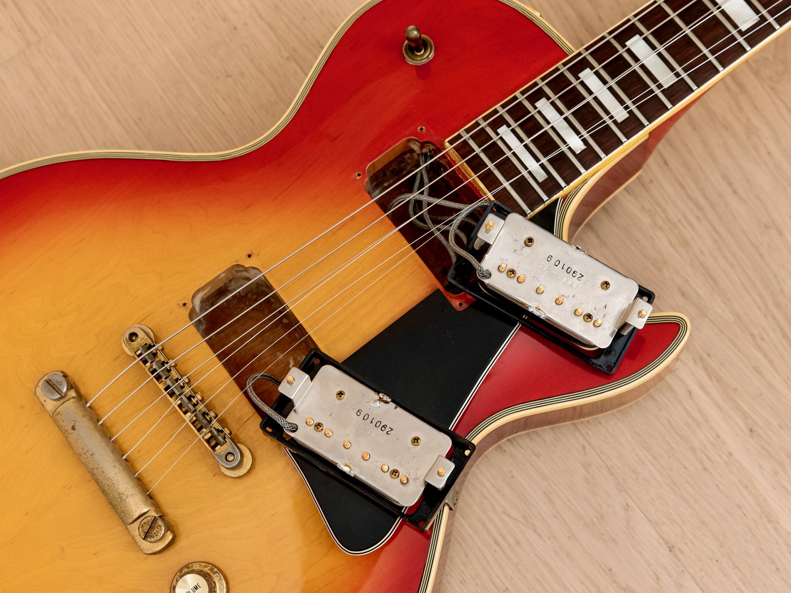 1979 Greco EG800C Custom Vintage Electric Guitar Cherry Sunburst w/ Maxon PU-2, Japan Fujigen