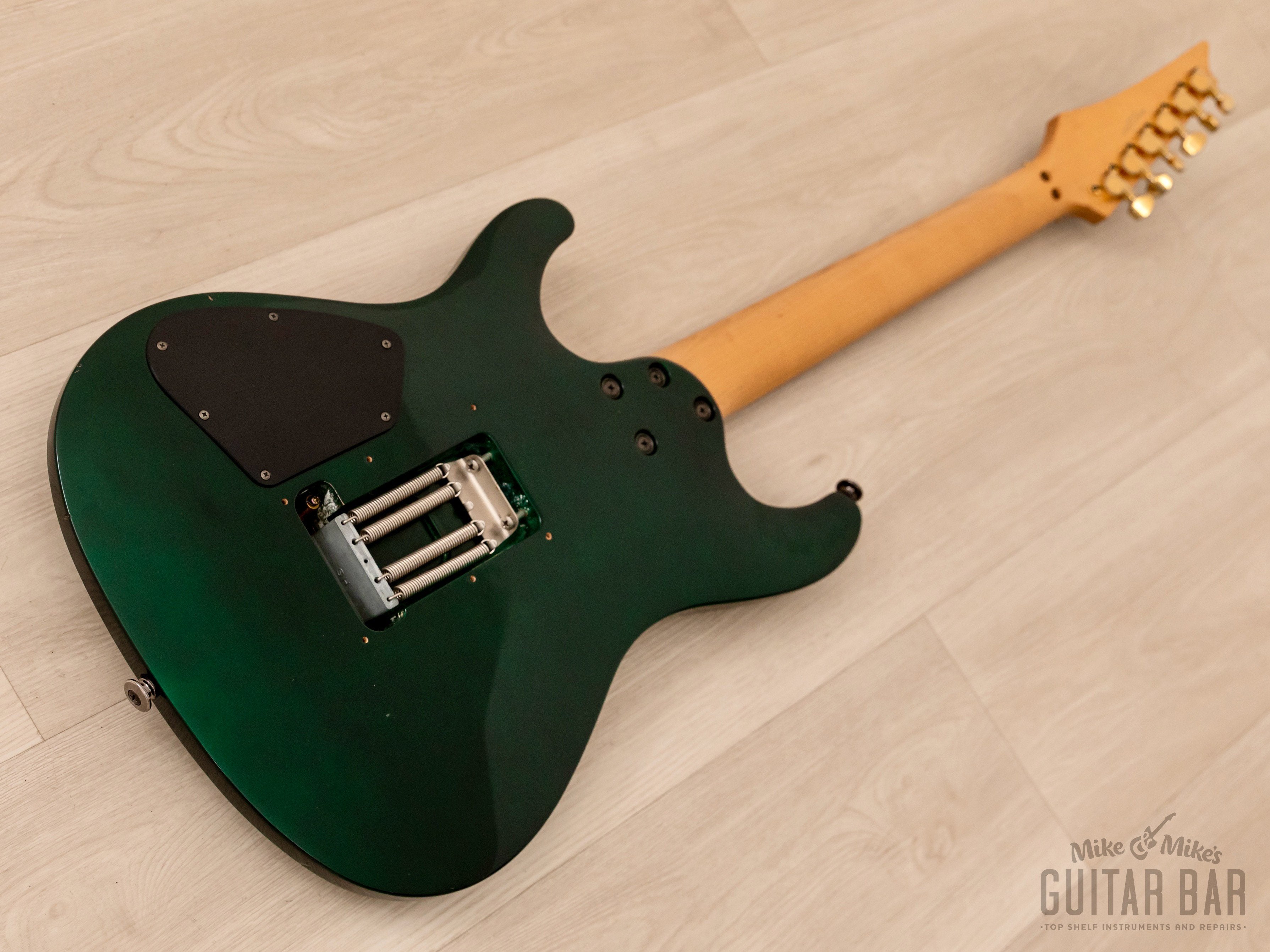 1993 Ibanez S540 S Series Electric Guitar HSH Jade Metallic w/ Gold Hardware, Fujigen