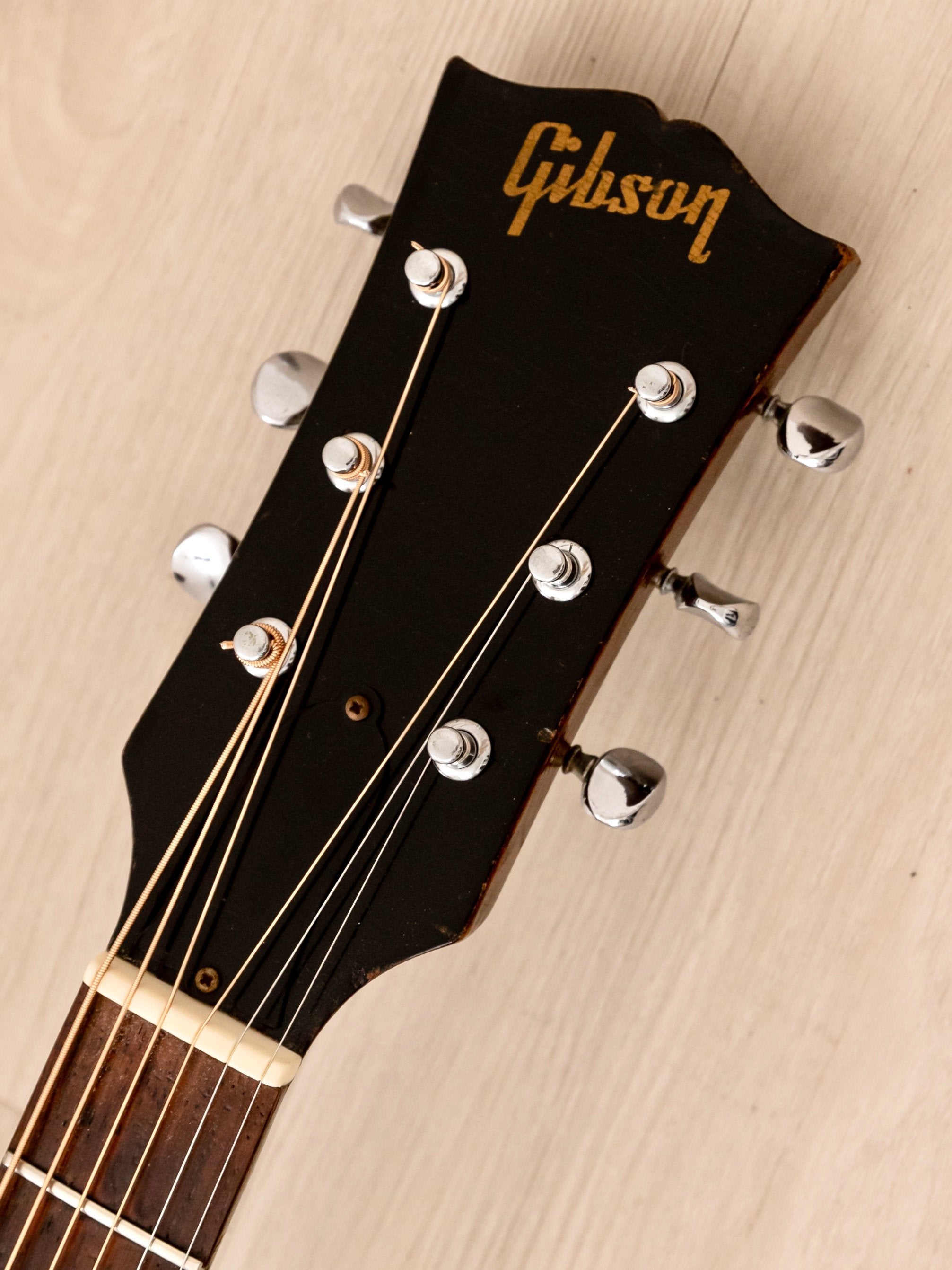 1966 Gibson J-50 ADJ Vintage Dreadnought Acoustic Guitar Crack-Free w/ Case, J-45