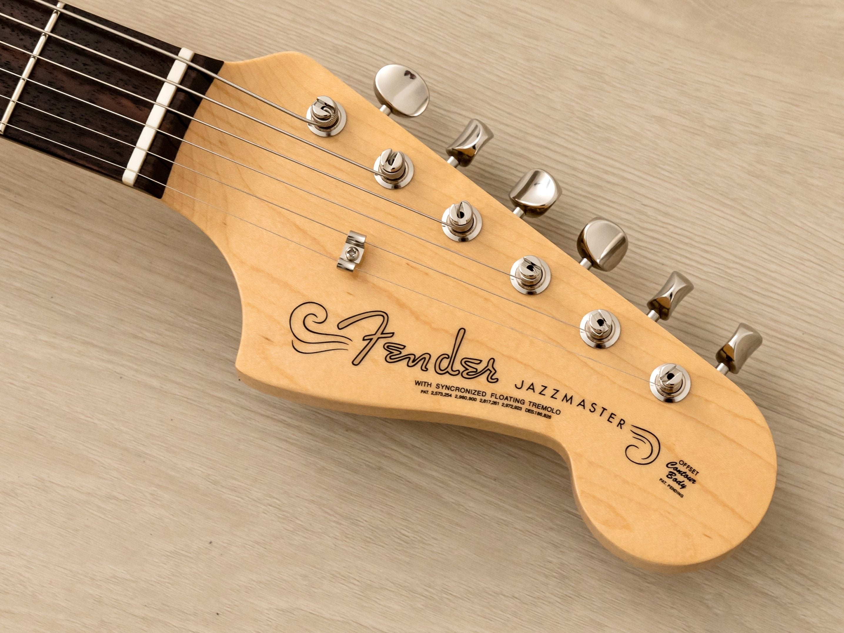 2023 Fender Heritage 60s Jazzmaster Gold Guard Blonde Nitro Lacquer, Japan MIJ