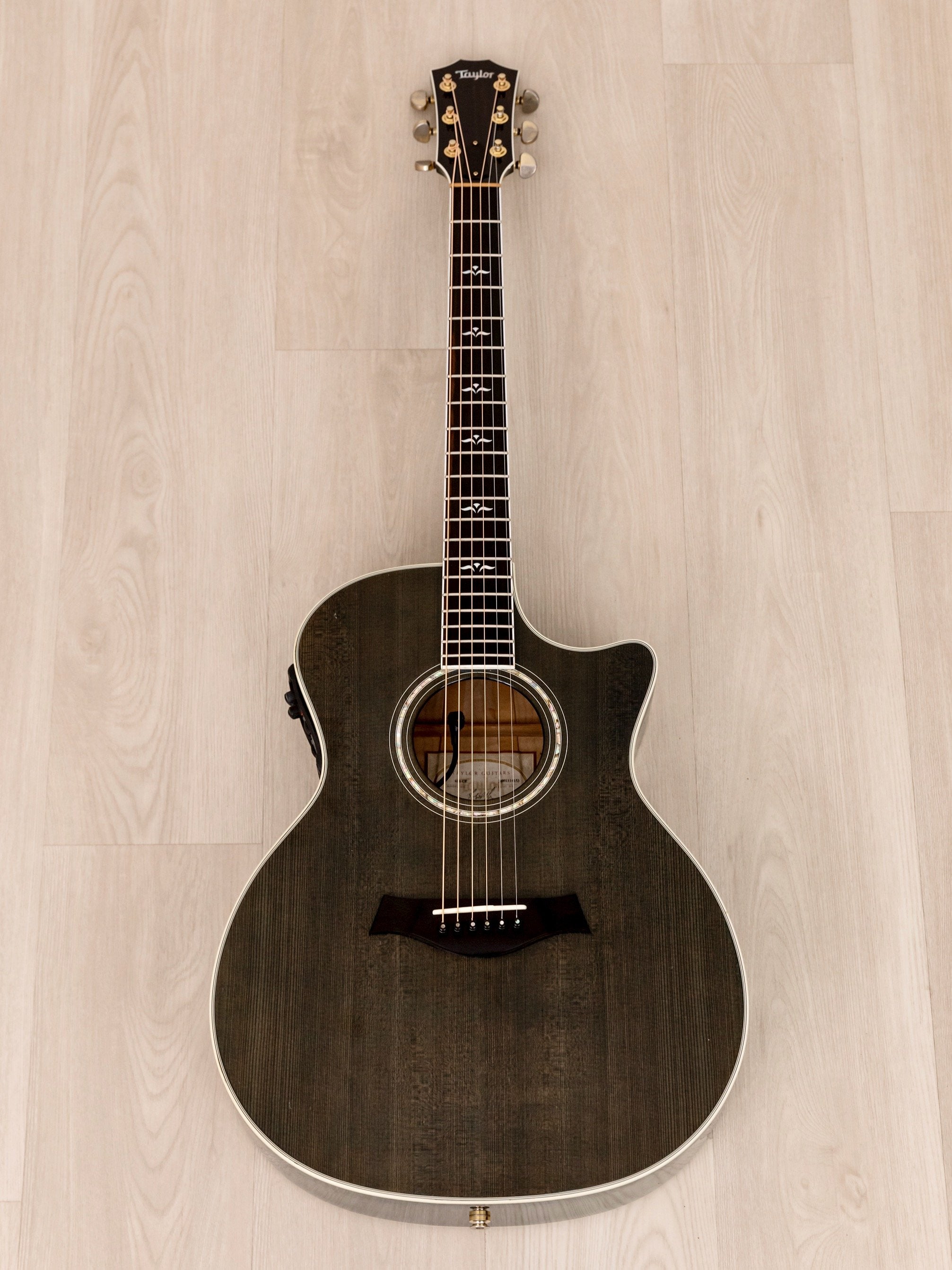 2000 Taylor 614CE Acoustic Electric Guitar Transparent Blue w/ Fishman Prefix, Case