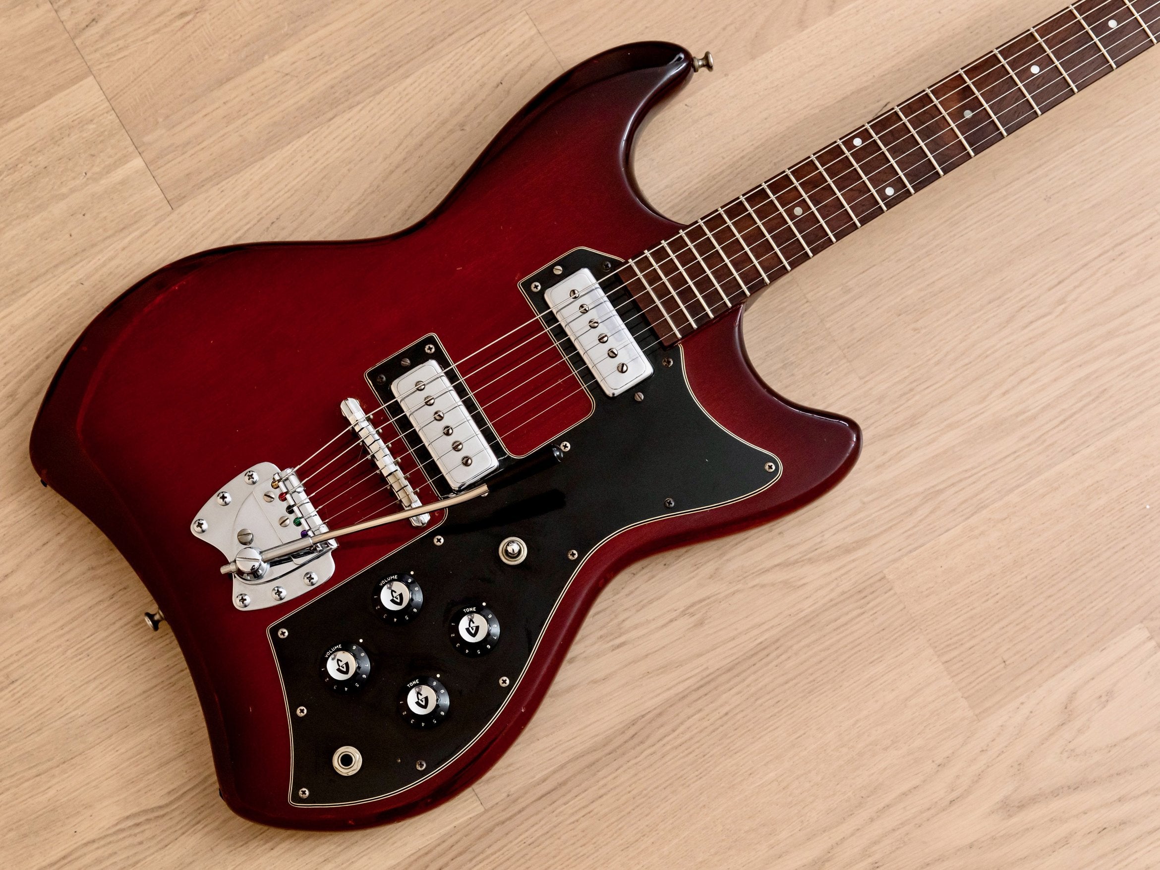 1965 Guild S-100 Polara Vintage Electric Guitar Cherry Red