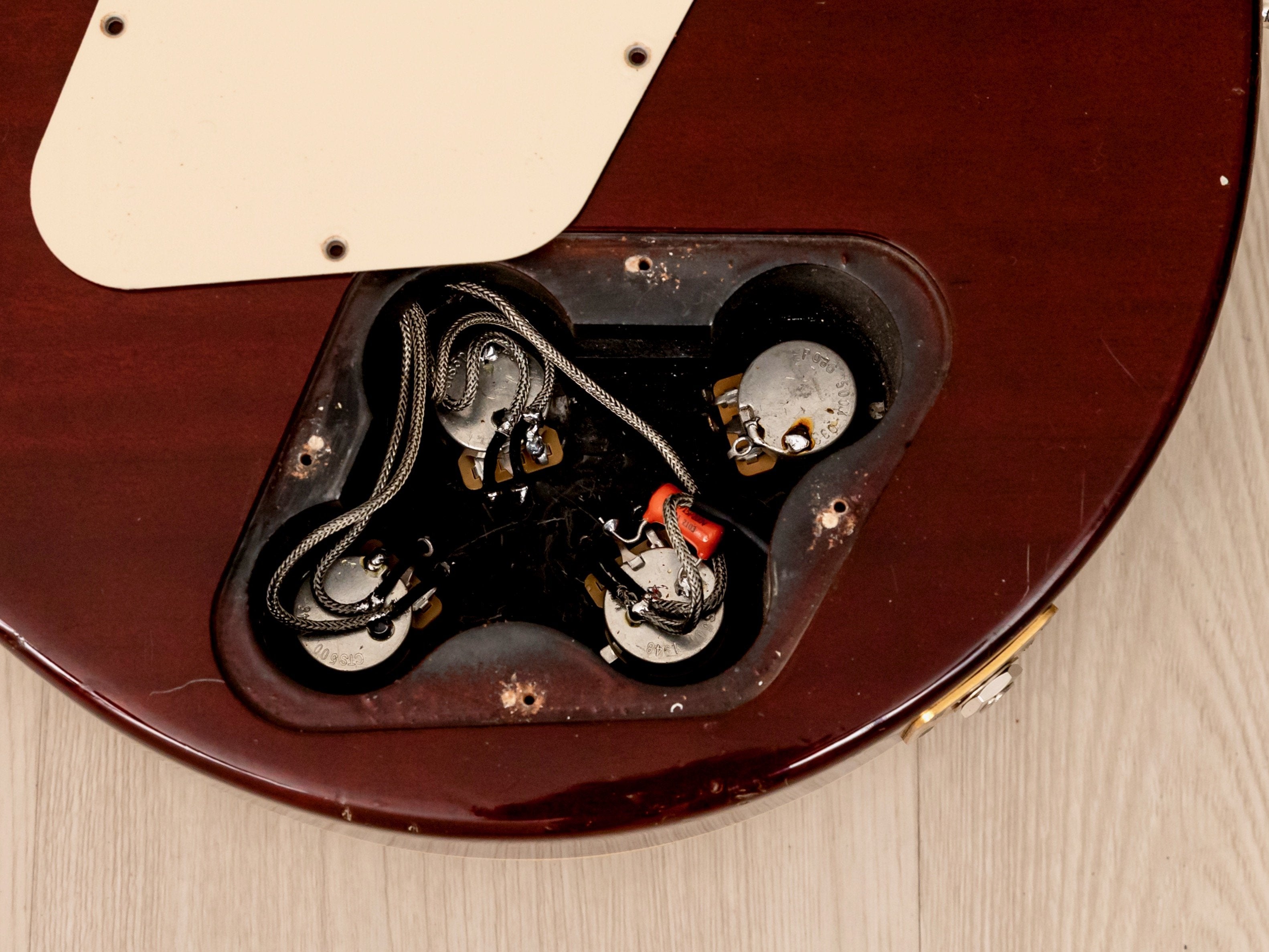 1994 Orville Les Paul Standard LPS-75 Trans Amber, Gibson-Licensed w/ Lambertones & USA Harness, Japan Fujigen