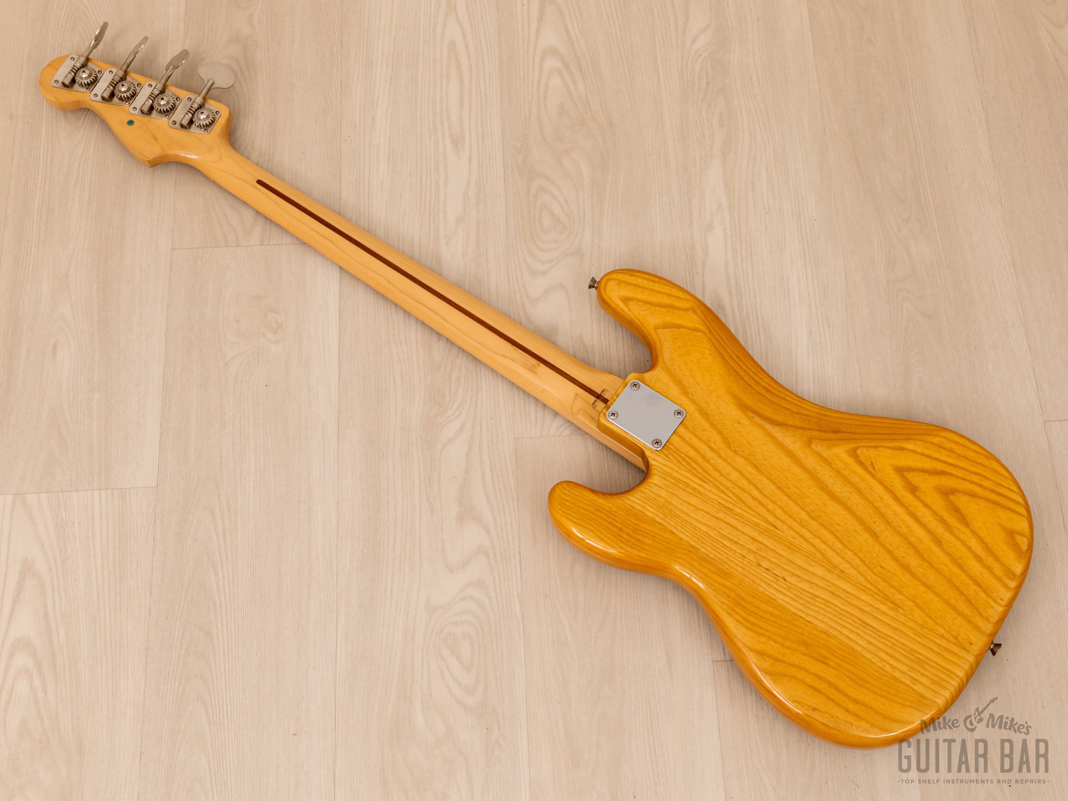 1990 Fender Precision Bass ‘70 Vintage Reissue PB70-70M Natural Ash w/ Maple Board, Japan MIJ Fujigen