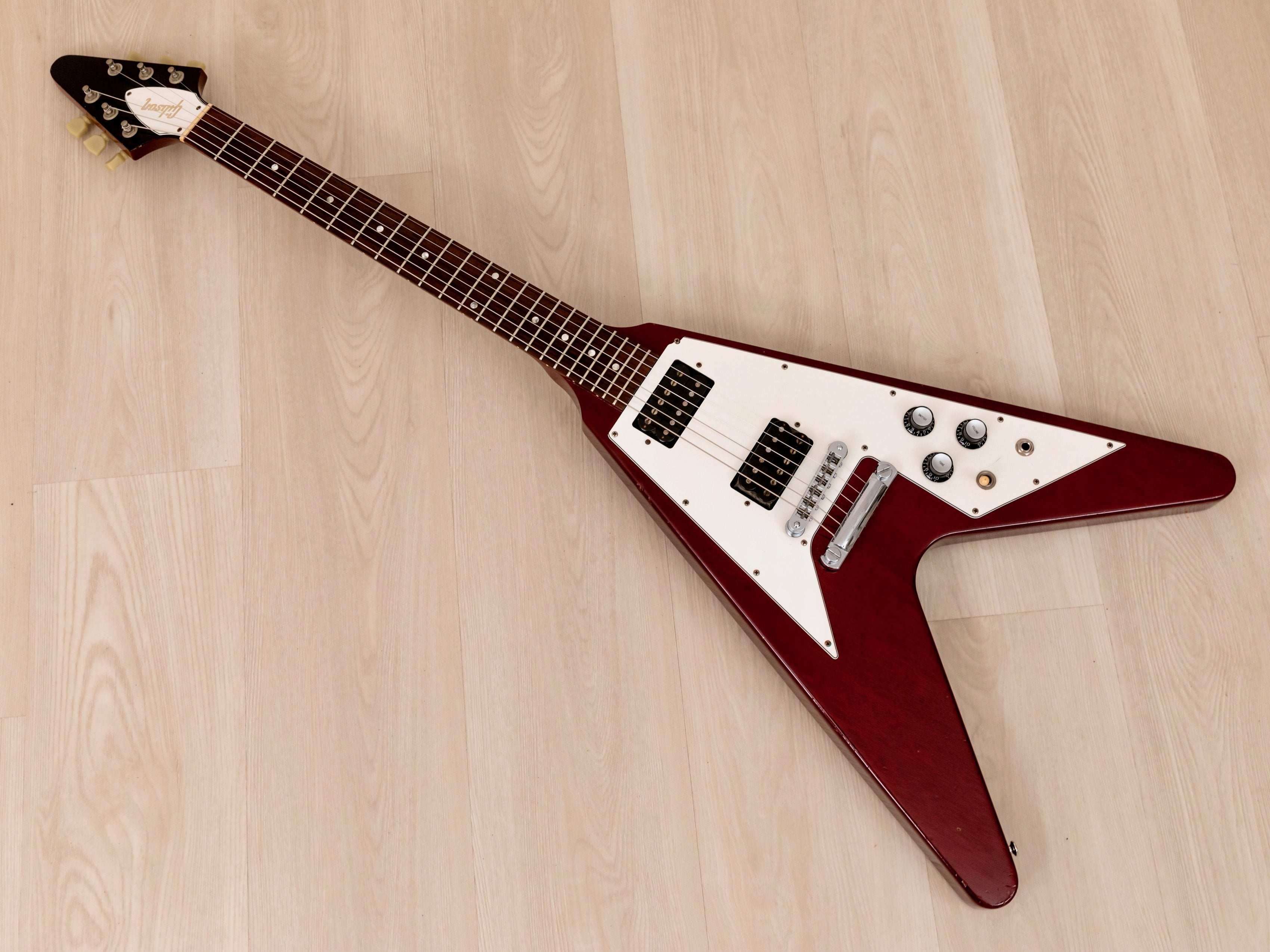1999 Gibson Flying V '67 Vintage Reissue Electric Guitar Heritage Cherry w/ Case