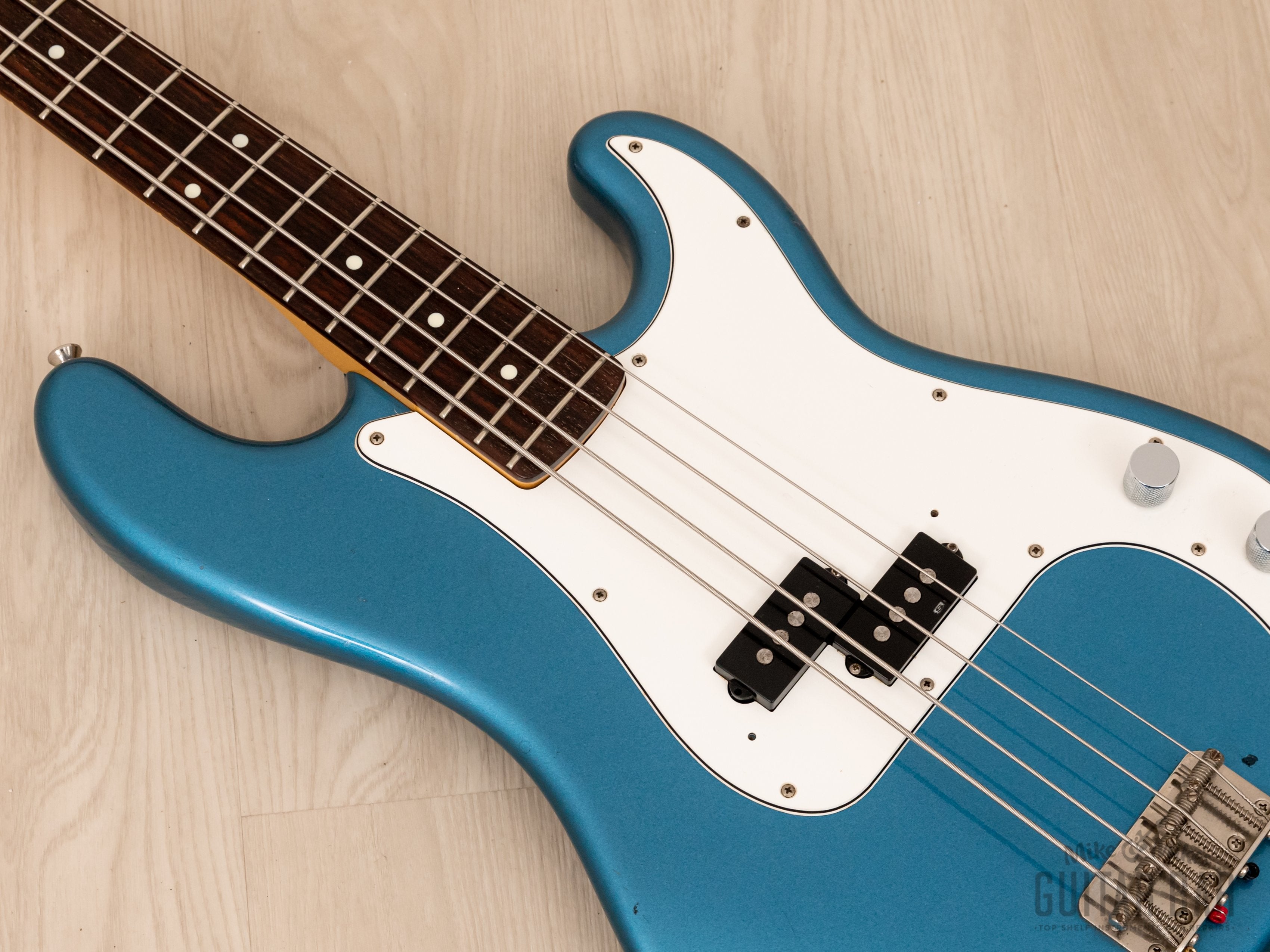 2002 ESP-Made Seymour Duncan Traditional Series DP-95R P Bass, Lake Placid  Blue, Japan