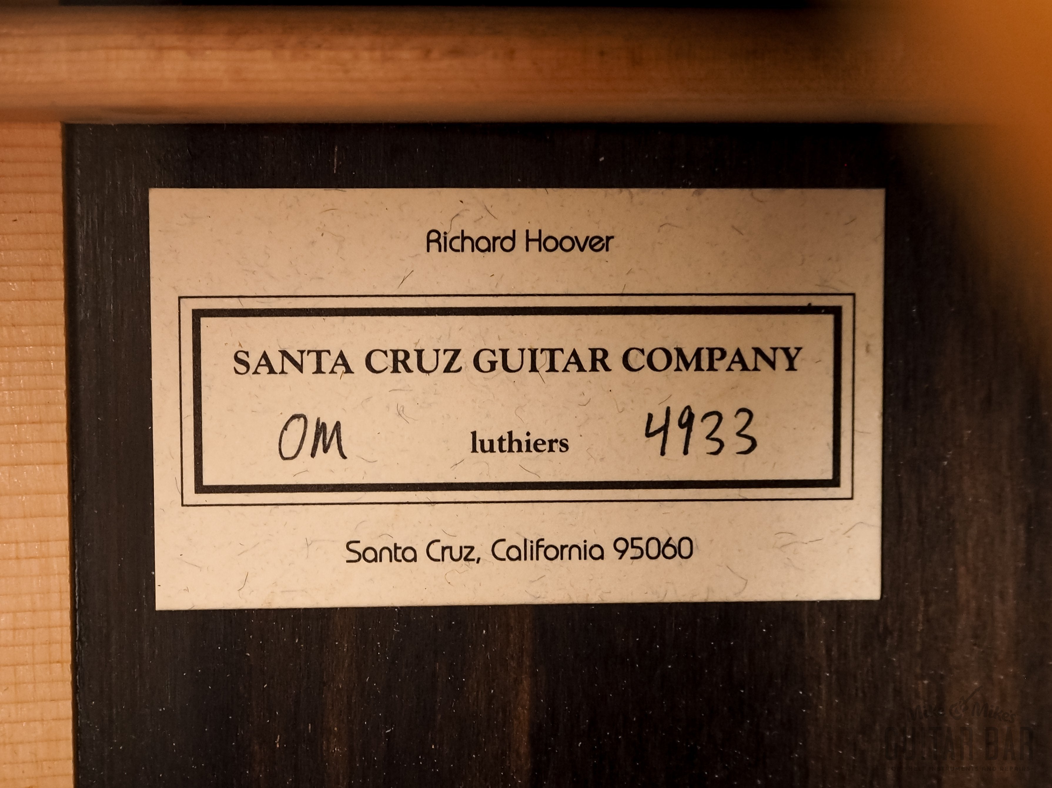 2005 Santa Cruz Custom Ziricote OM, Near-Mint w/ Case, Tags