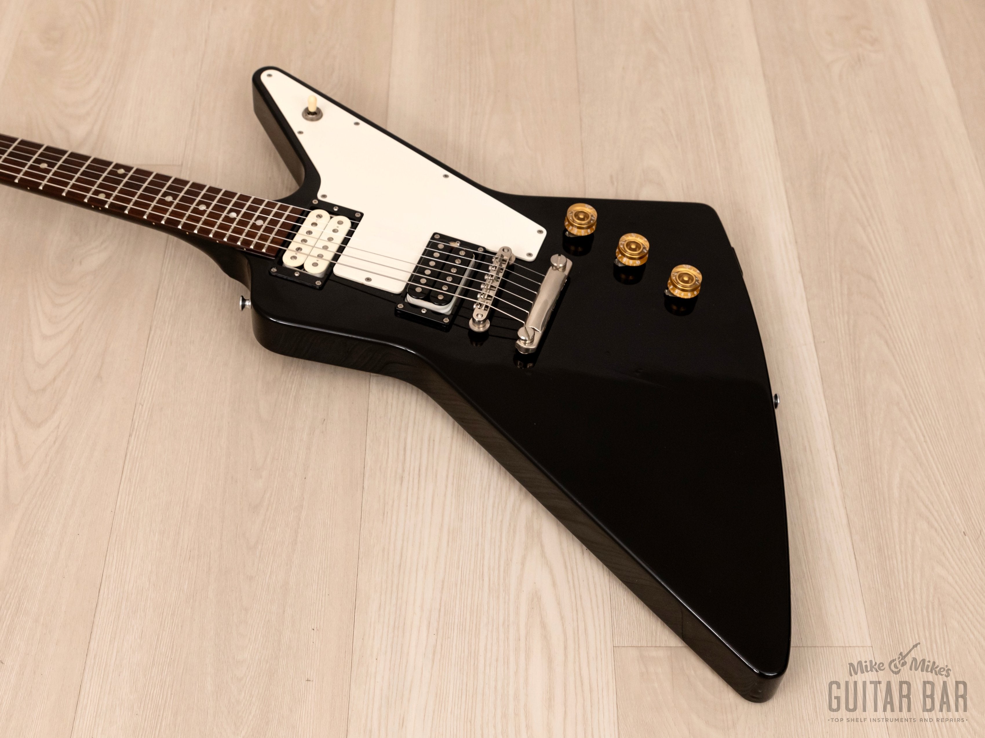 1995 Orville Explorer Gibson-Licensed Guitar Ebony, 100% Original, Japan Terada