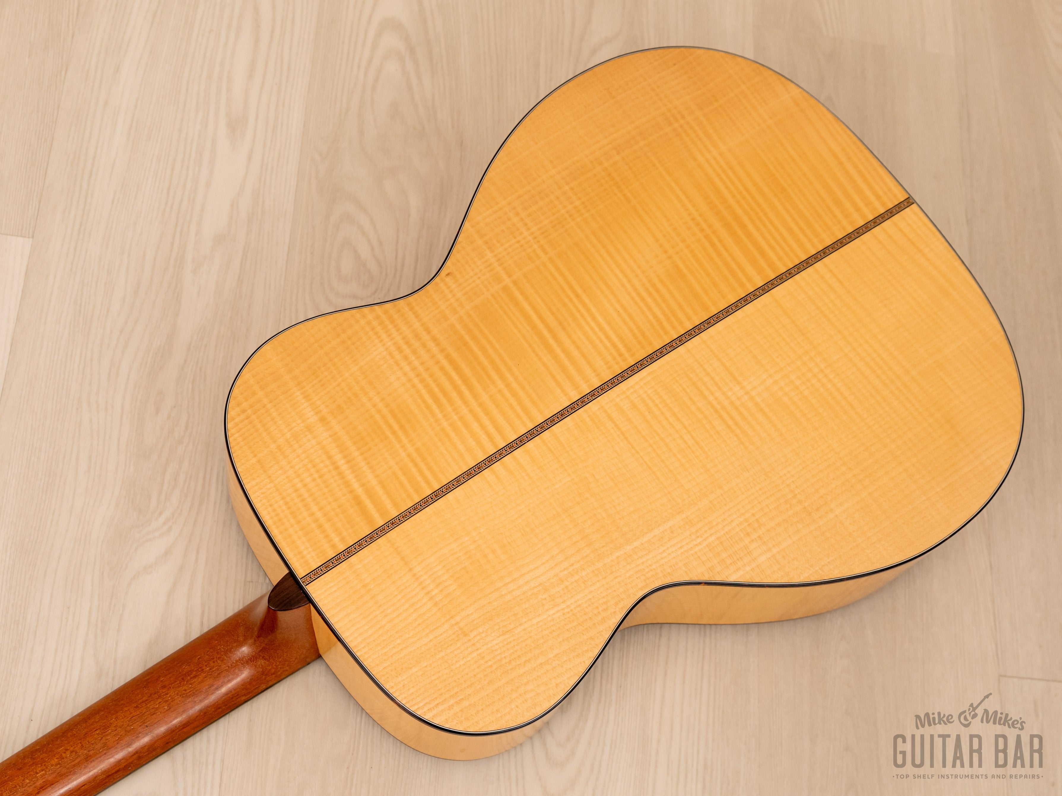 1993 Martin M-64 Flame Maple Acoustic Guitar 0000-Size Body, Near-Mint w/ Case, Tags