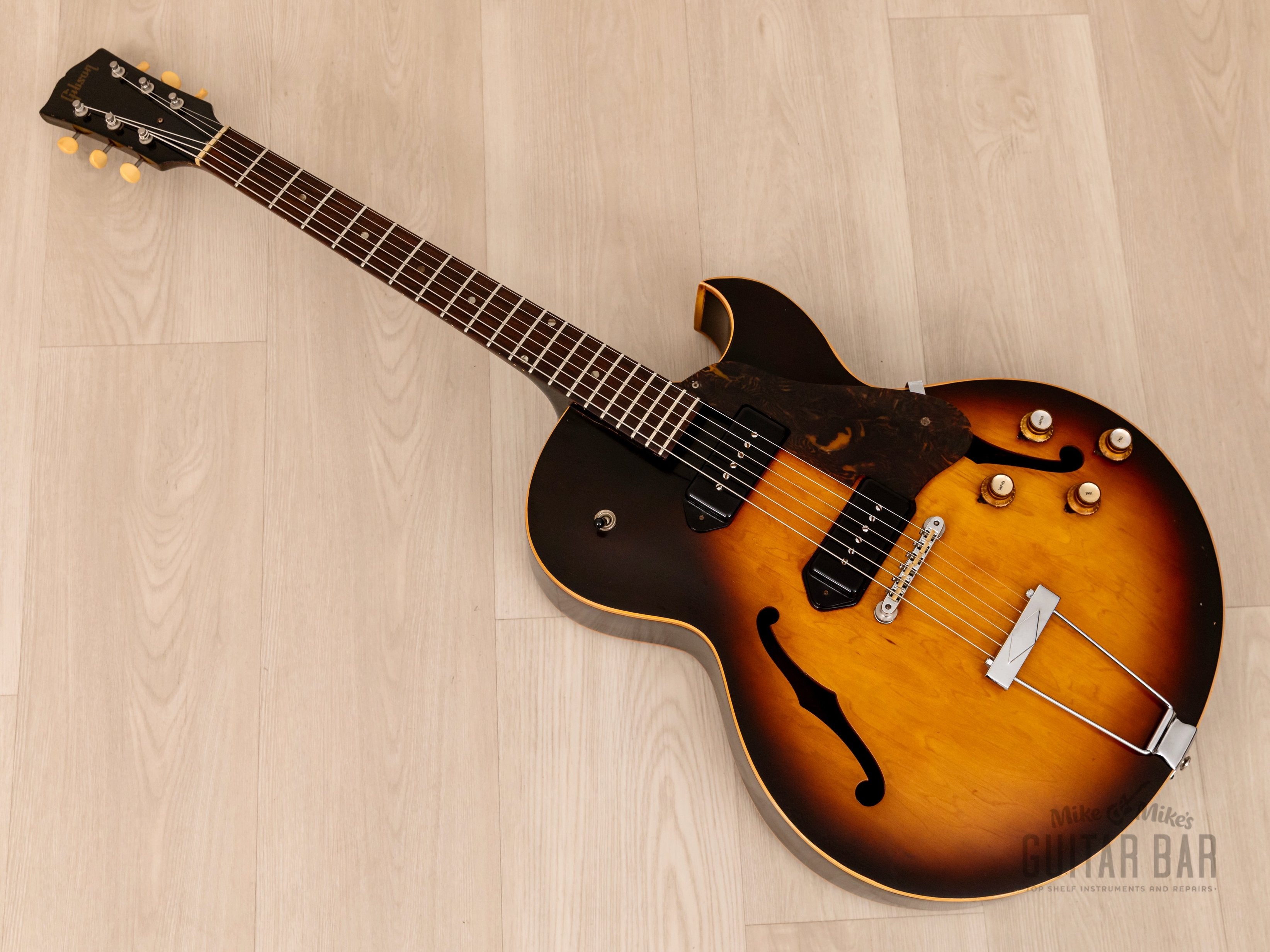 1965 Gibson ES-125 DC Cutaway Vintage Archtop Guitar Sunburst w/ P-90s, Case