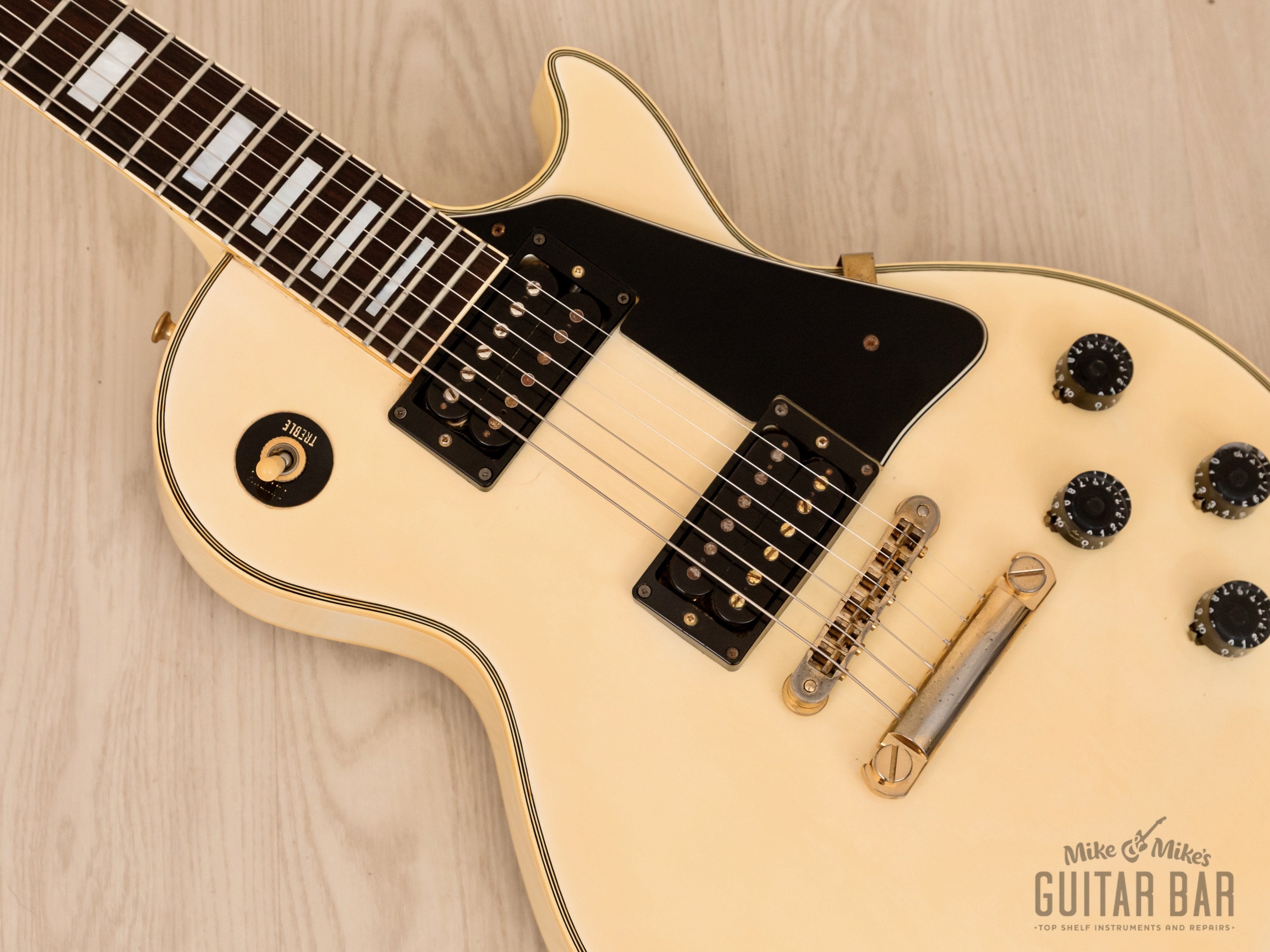 1992 Orville by Gibson Les Paul Custom LPC Antique Ivory w/ 490R 