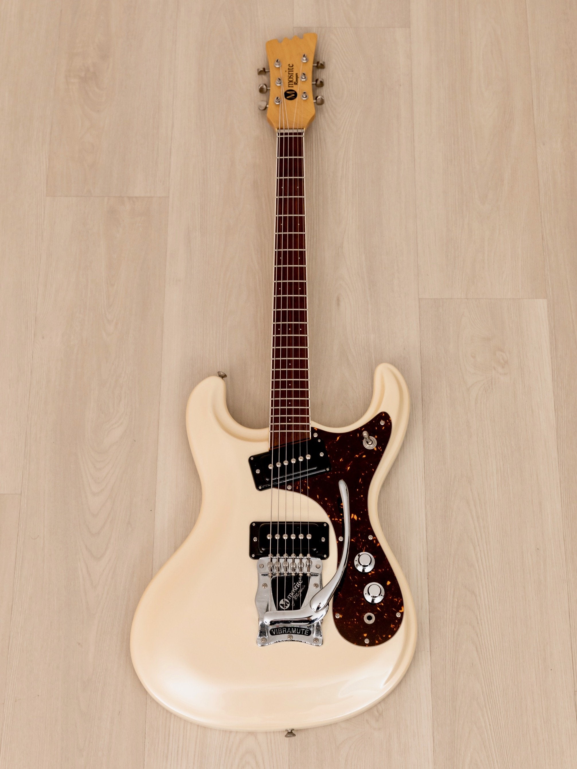 2000s Mosrite Ranger Ventures Model-Style Guitar, Pearl White w/ Vibramute,  Fillmore Japan