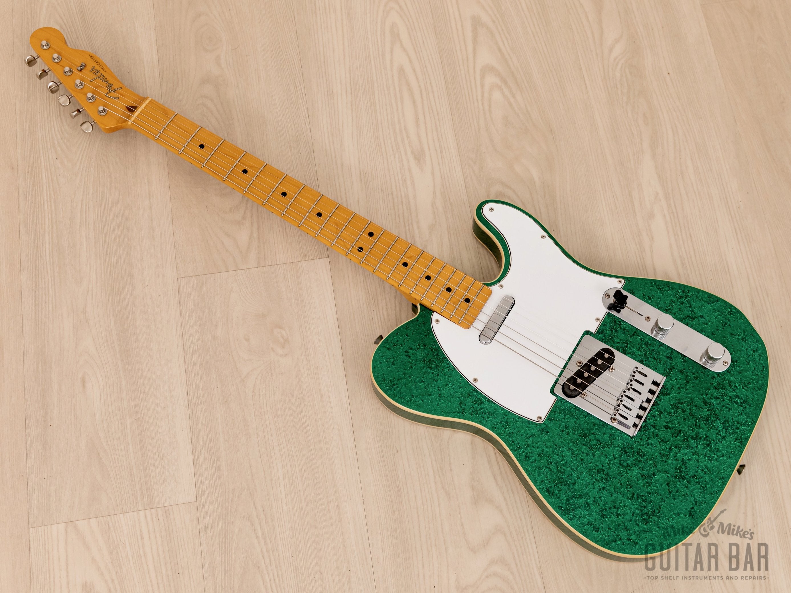2013 Fender Telecaster Custom TL52B Green Sparkle w/ Upgrades, Japan MIJ