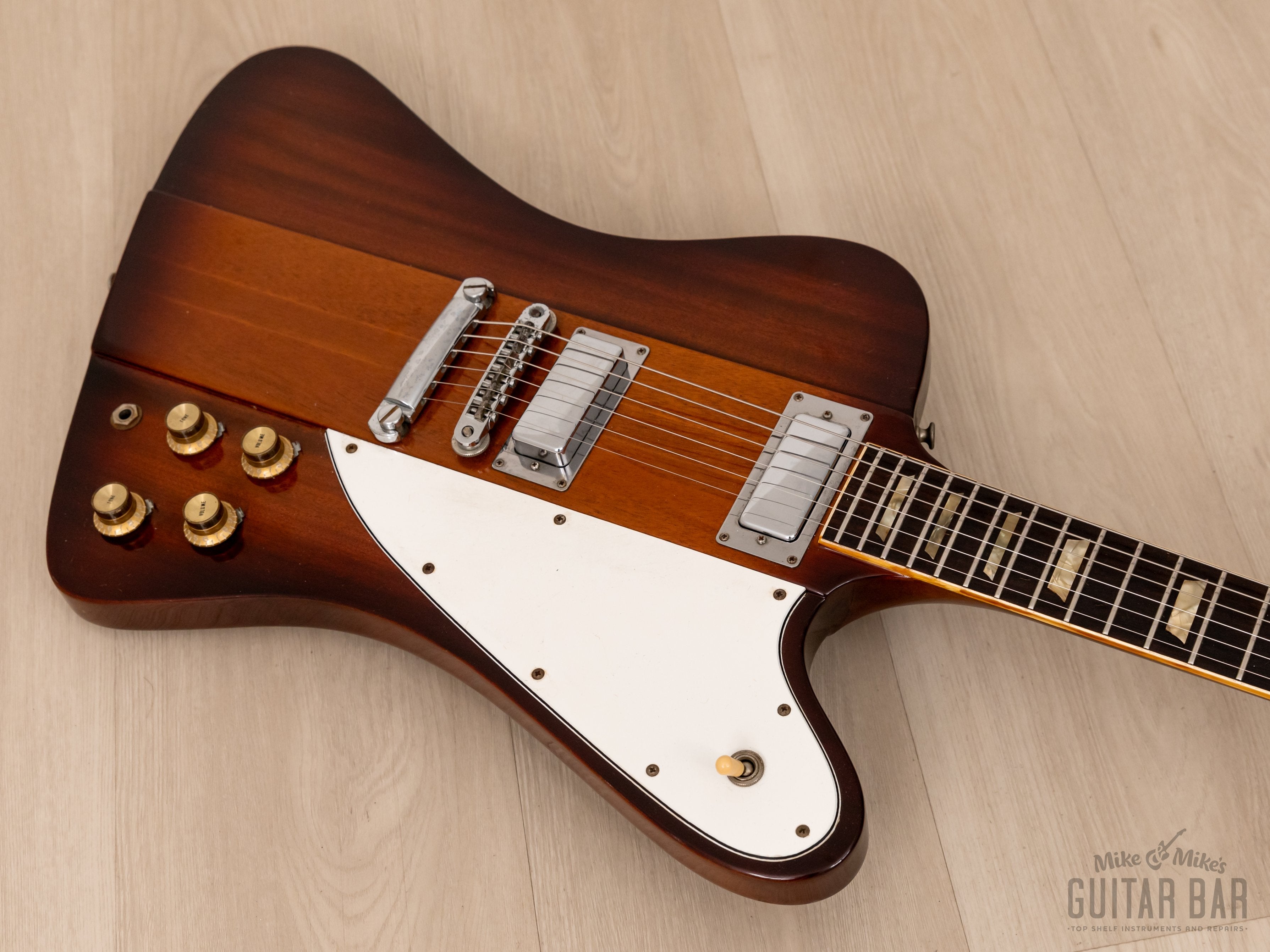 1978 Burny FFB-150 Master Hand Firebird Vintage Neck Through Guitar Sunburst w/ Case, Fernandes Japan