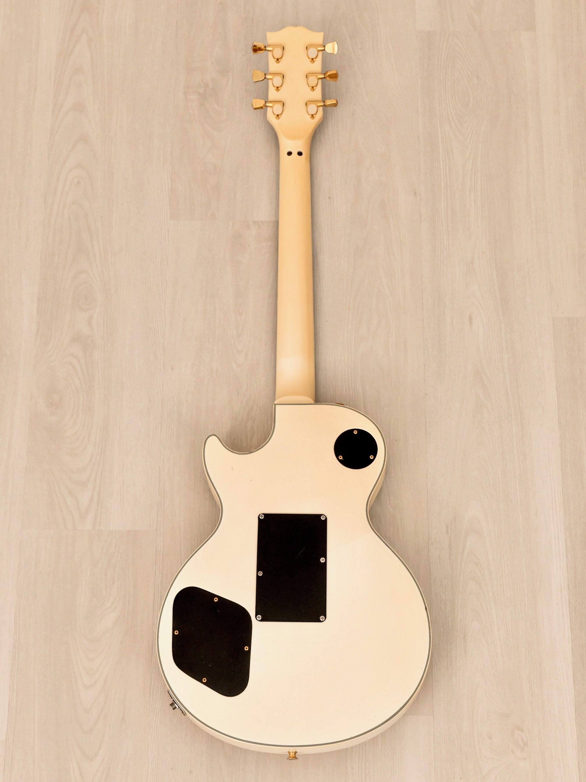 1989 Burny LC-100YS Yasu Signature Vintage Guitar Snow White w/ Tremolo & Case, Japan Fernandes