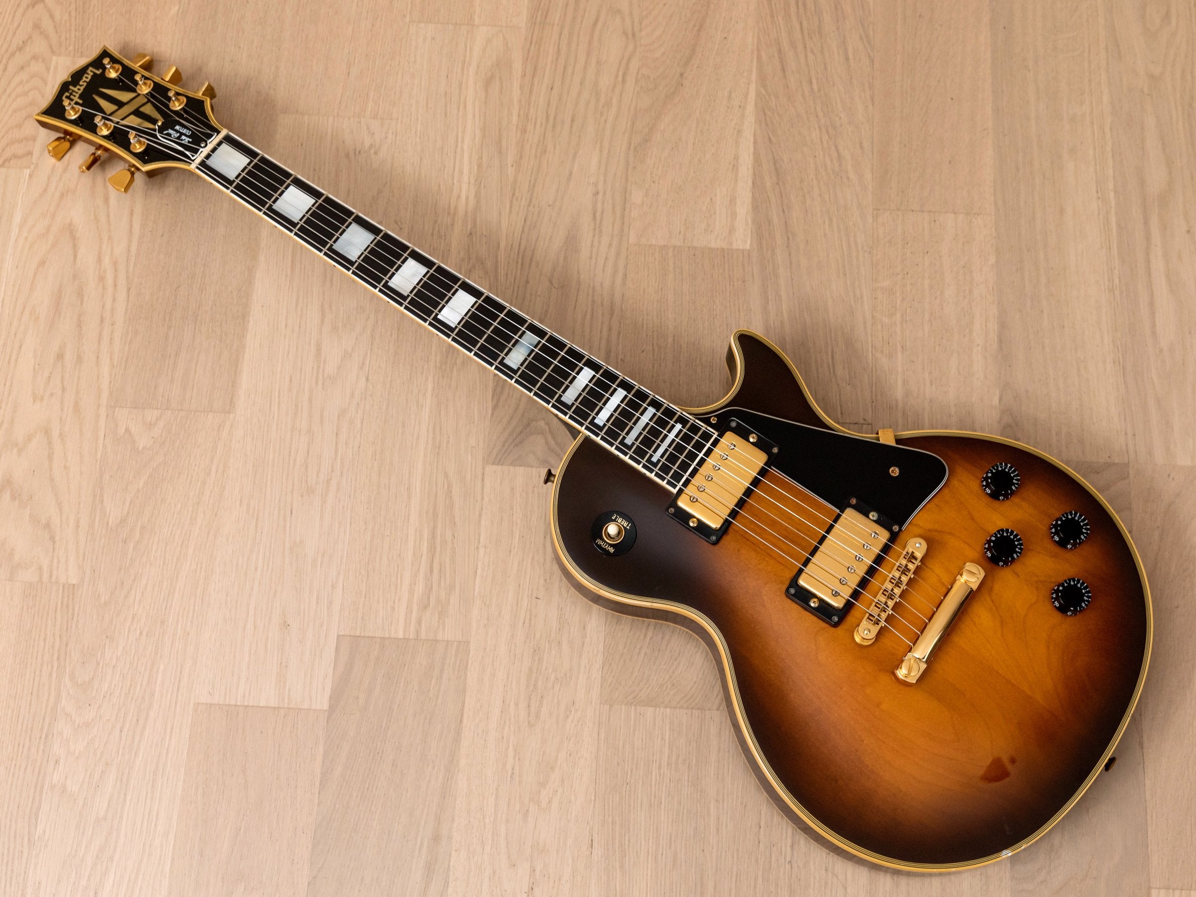 1989 Gibson Les Paul Custom Tobacco Sunburst 100% Original w/ Bill Lawrence Humbuckers, Case