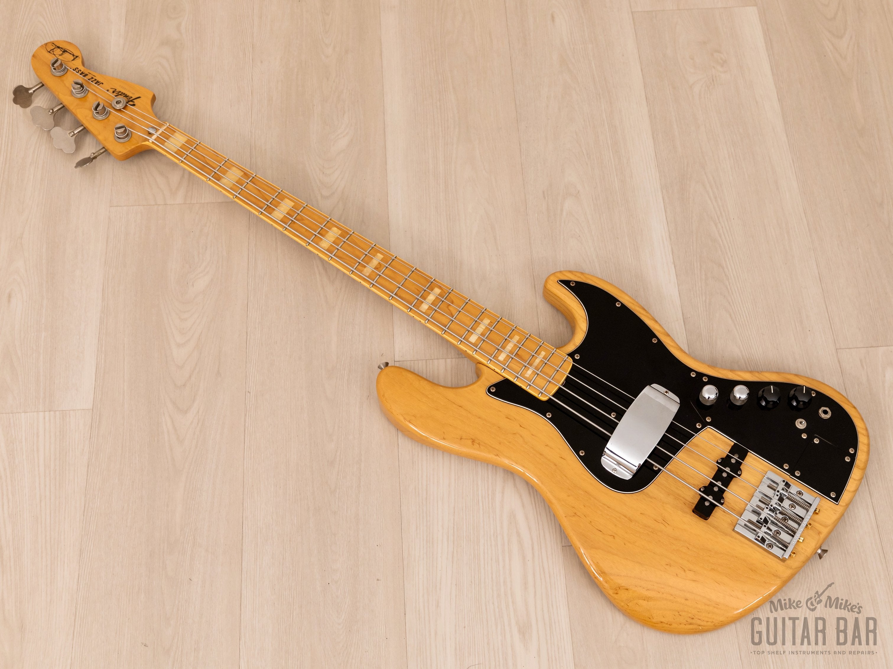1998 Fender Marcus Miller Jazz Bass Natural Ash w/ Active EQ, 100% Original, First Year, Japan MIJ