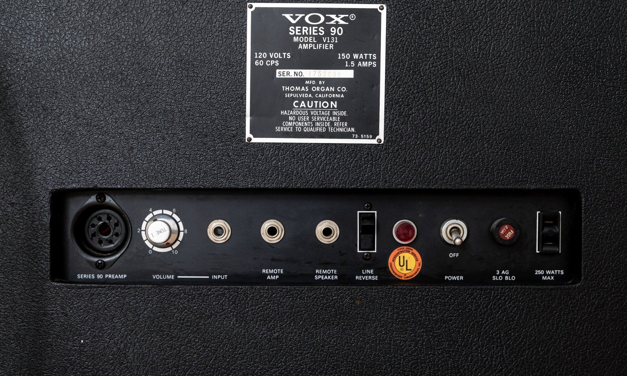 1969 Vox Series 90 Vintage Amp Head & Cab w/ Celestion Silver Bell T1656 Speakers