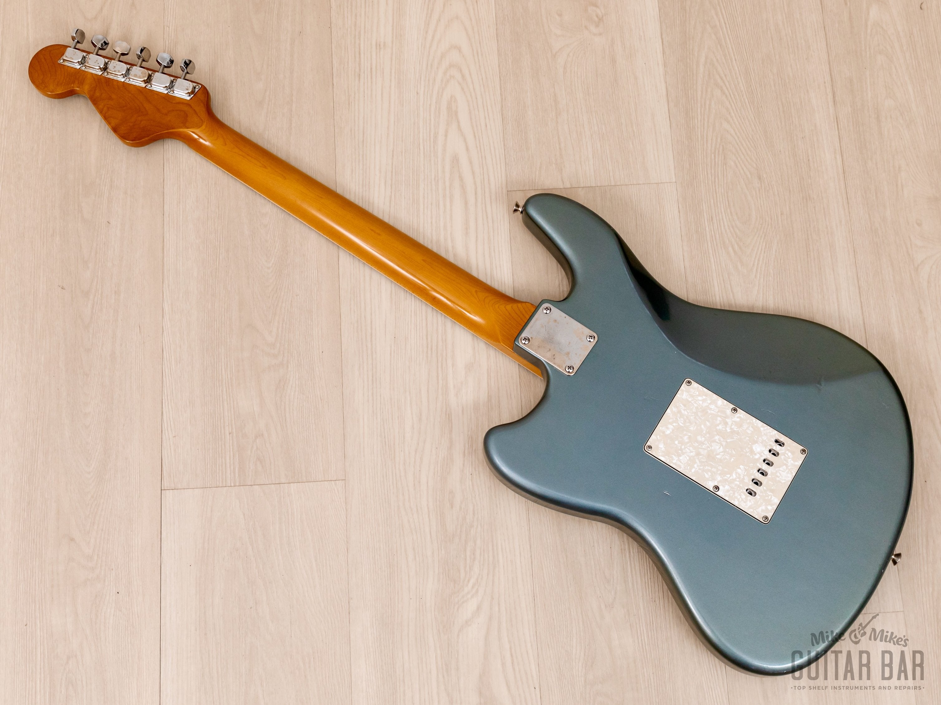 Feelgood Dreamweaver Marauder Mk 1 Offset Guitar USA-Made w/ Hidden Pickups & Case, Ice Blue Metallic