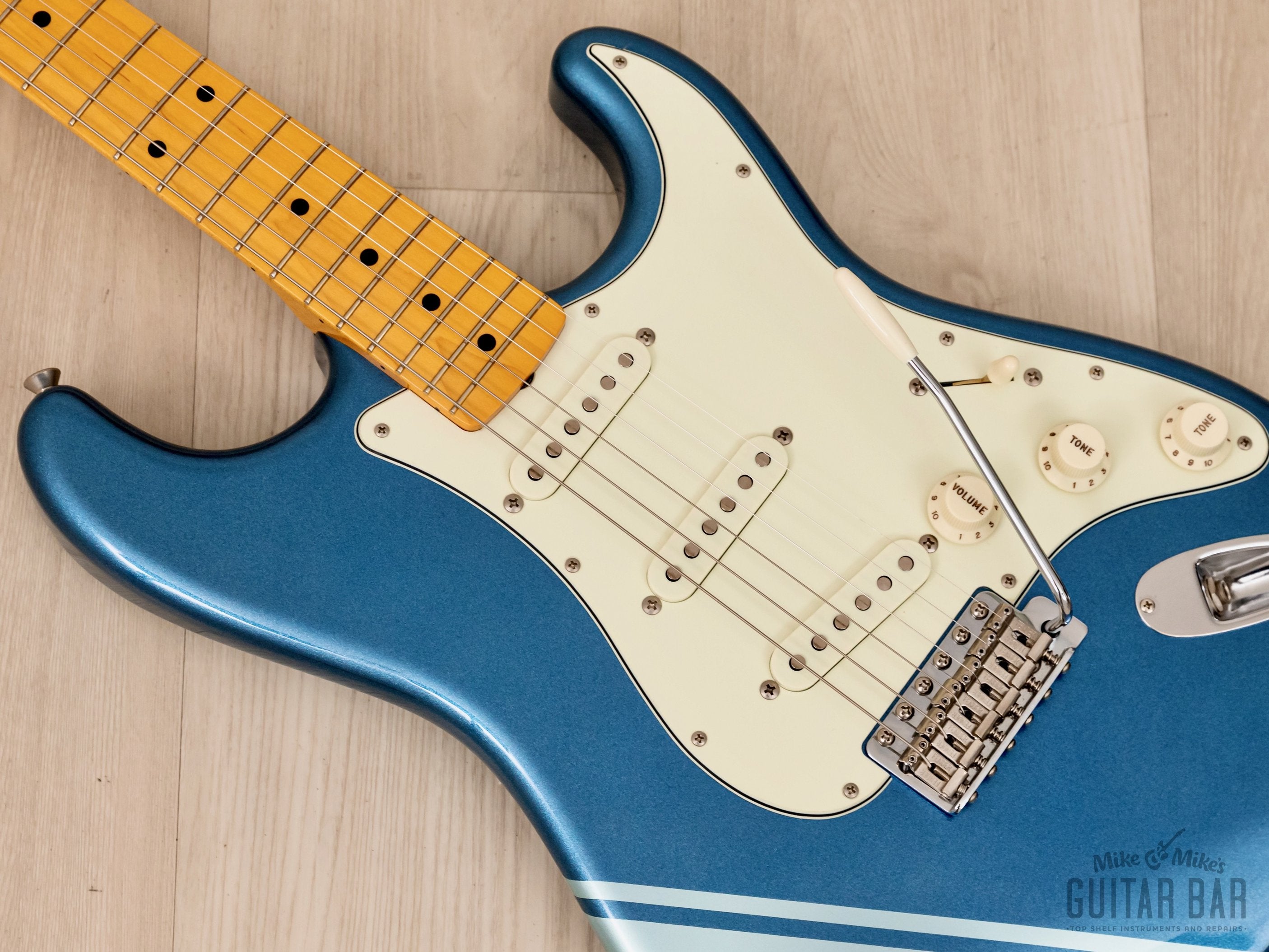 2018 Fender Traditional 50s Stratocaster FSR Lake Placid Blue w/ Competition Stripe & Case, Japan MIJ