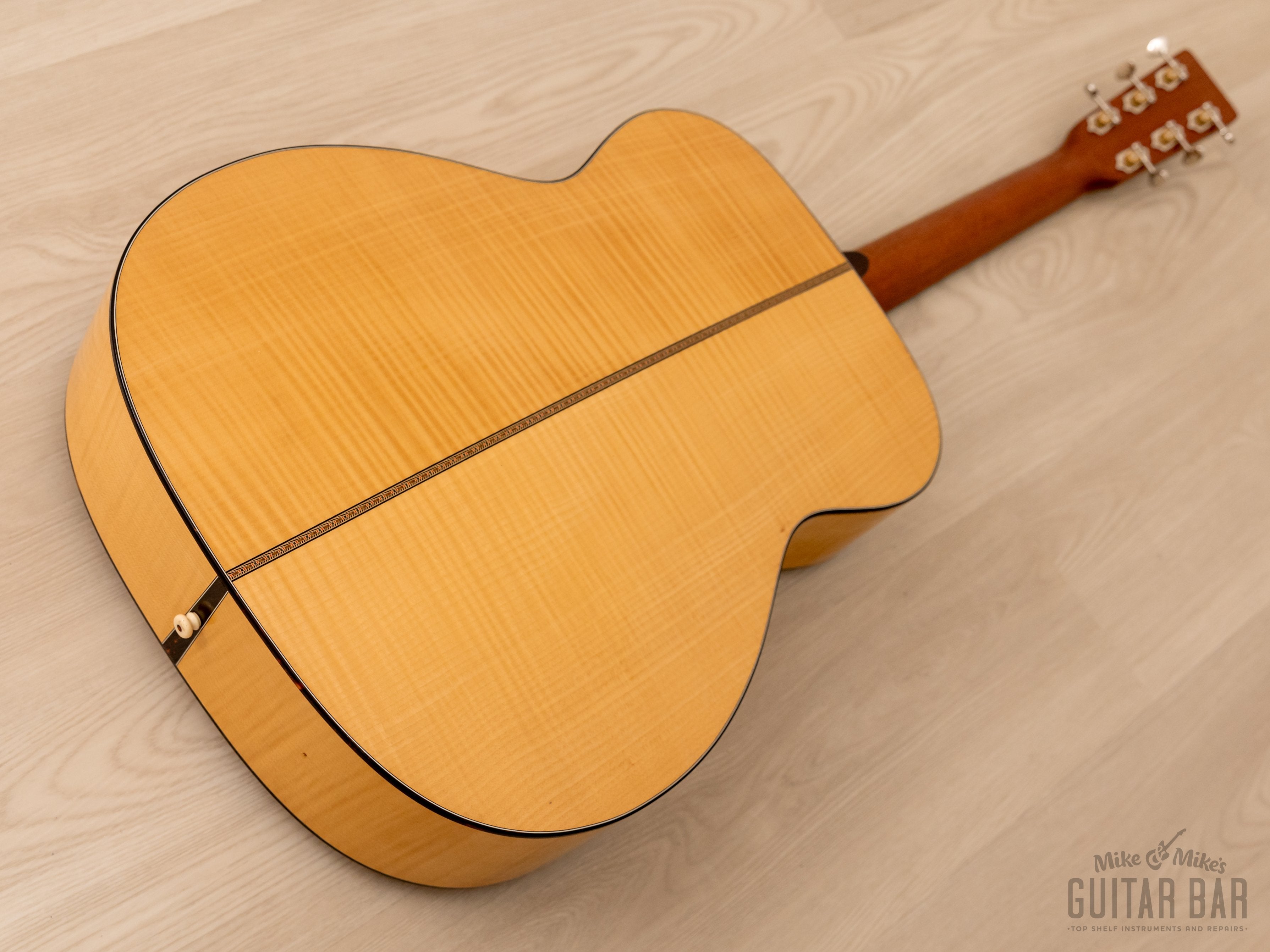 1993 Martin M-64 Flame Maple Acoustic Guitar 0000-Size Body, Near-Mint w/ Case, Tags