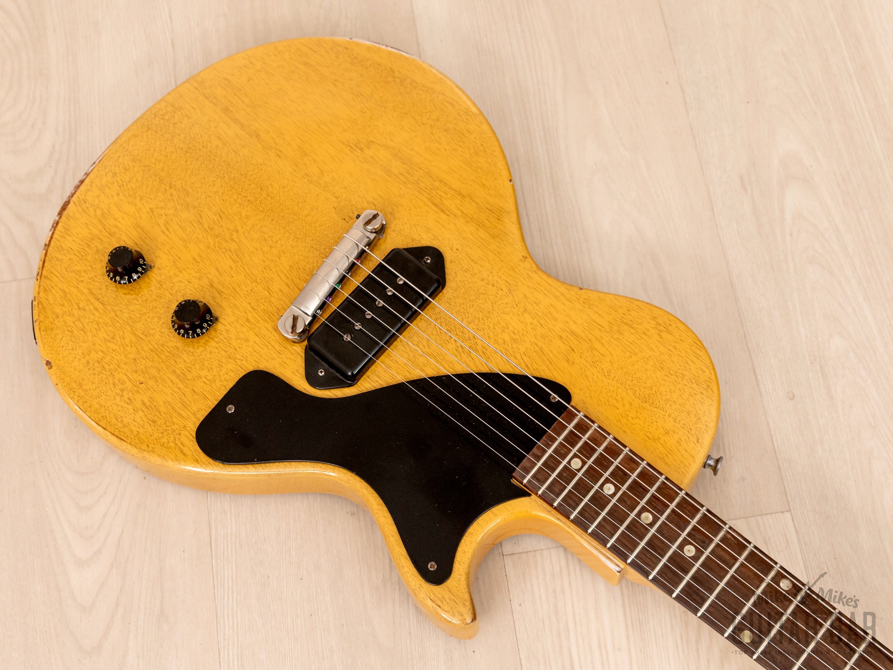 1956 Gibson Les Paul Junior Vintage Guitar TV Yellow w/ Case