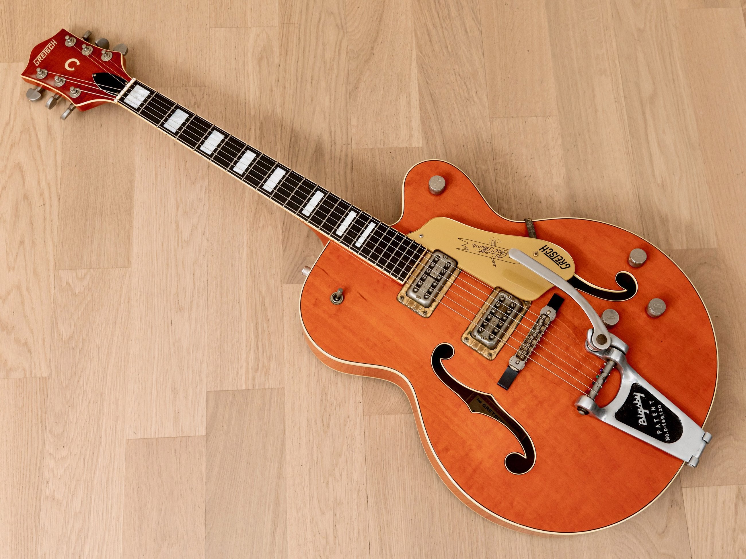 1989 Gretsch 6120 Chet Atkins Electric Guitar Western Orange w/ Bigsby, FilterTrons, Case