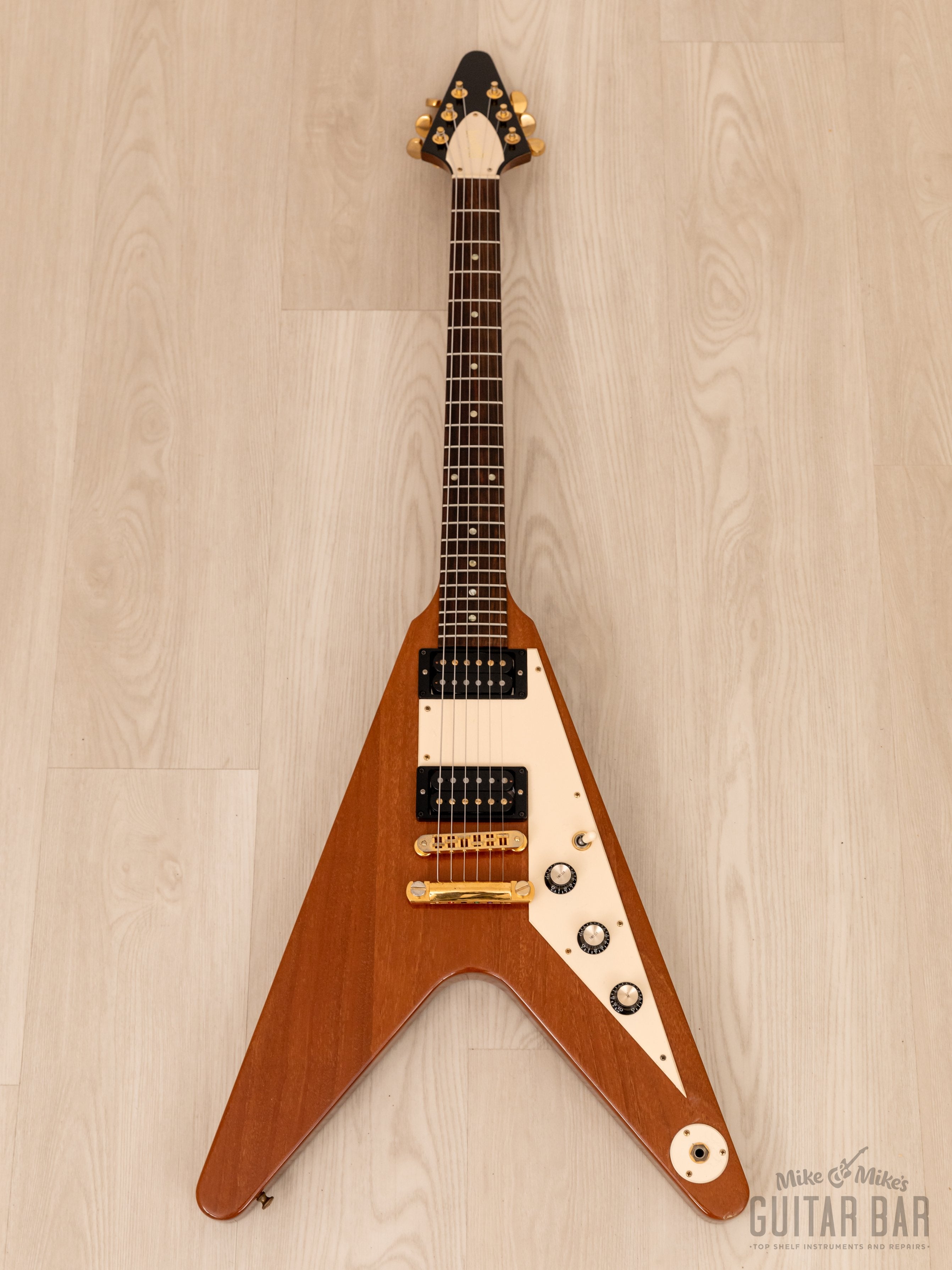 2004 Gibson Flying V '58 Vintage Reissue Natural, Near-Mint w/ Case & Tags, Yamano