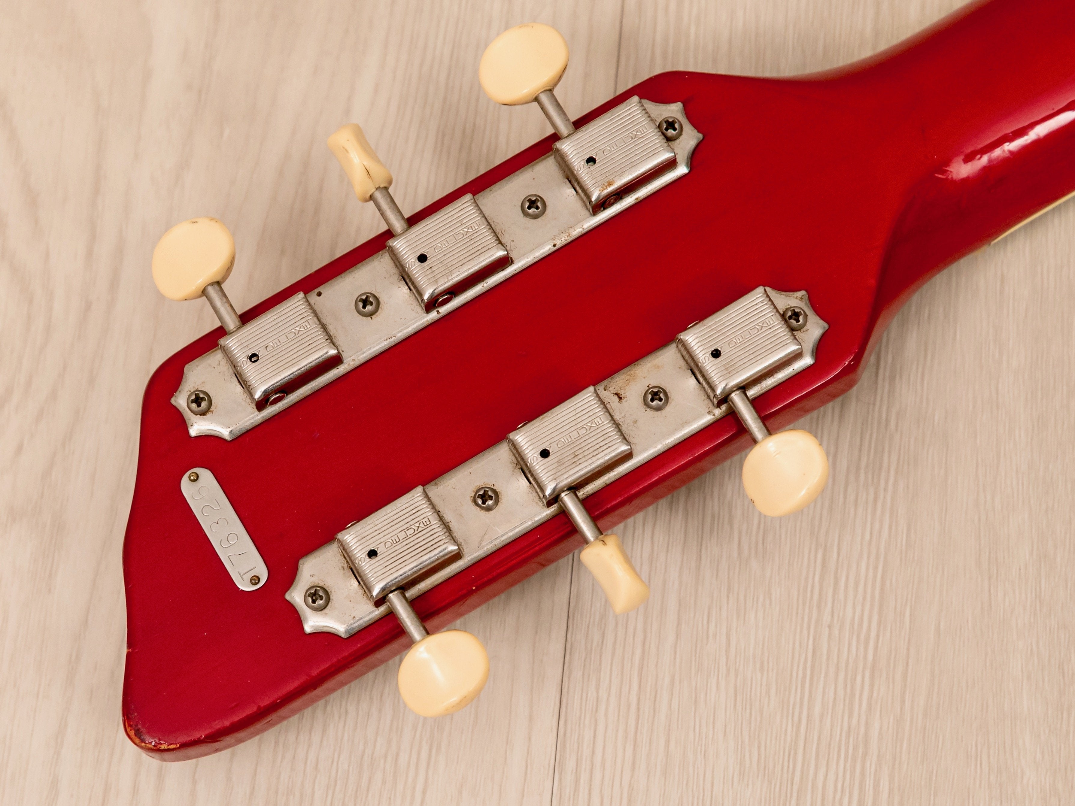 1962 Supro Airline Town & Country Triple Pickup Vintage Guitar Cherry, USA Valco-Made w/ Case