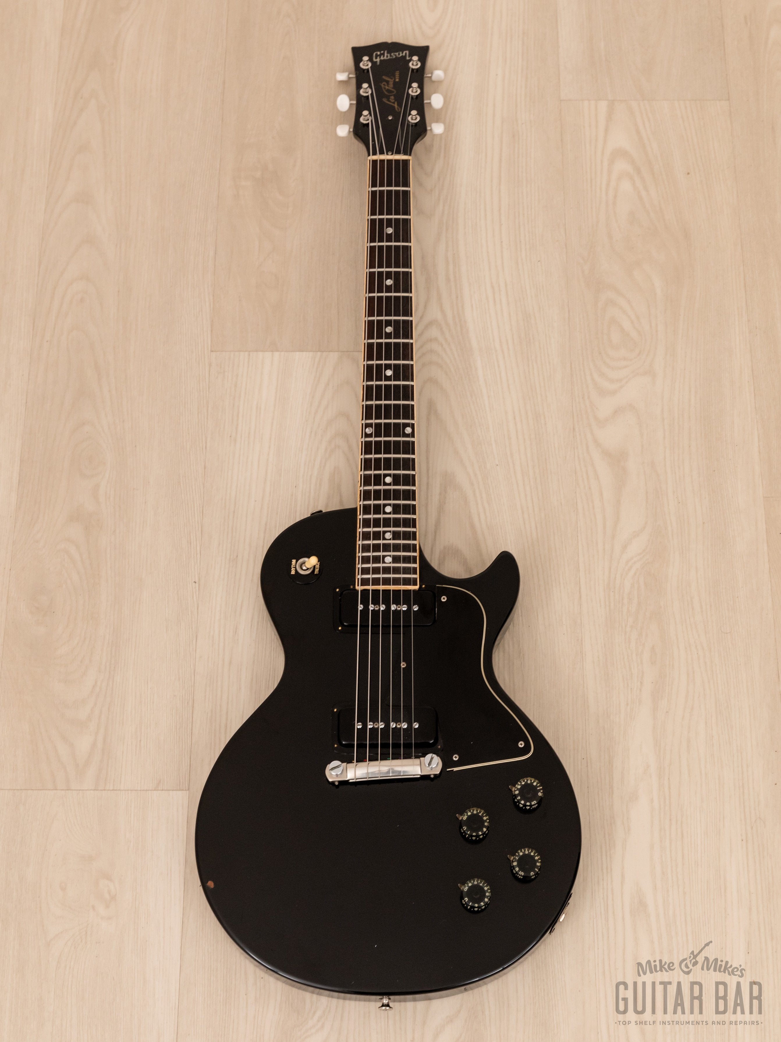 1974 Gibson Les Paul Special 55 Vintage Electric Guitar Ebony w/ P-90s, Case