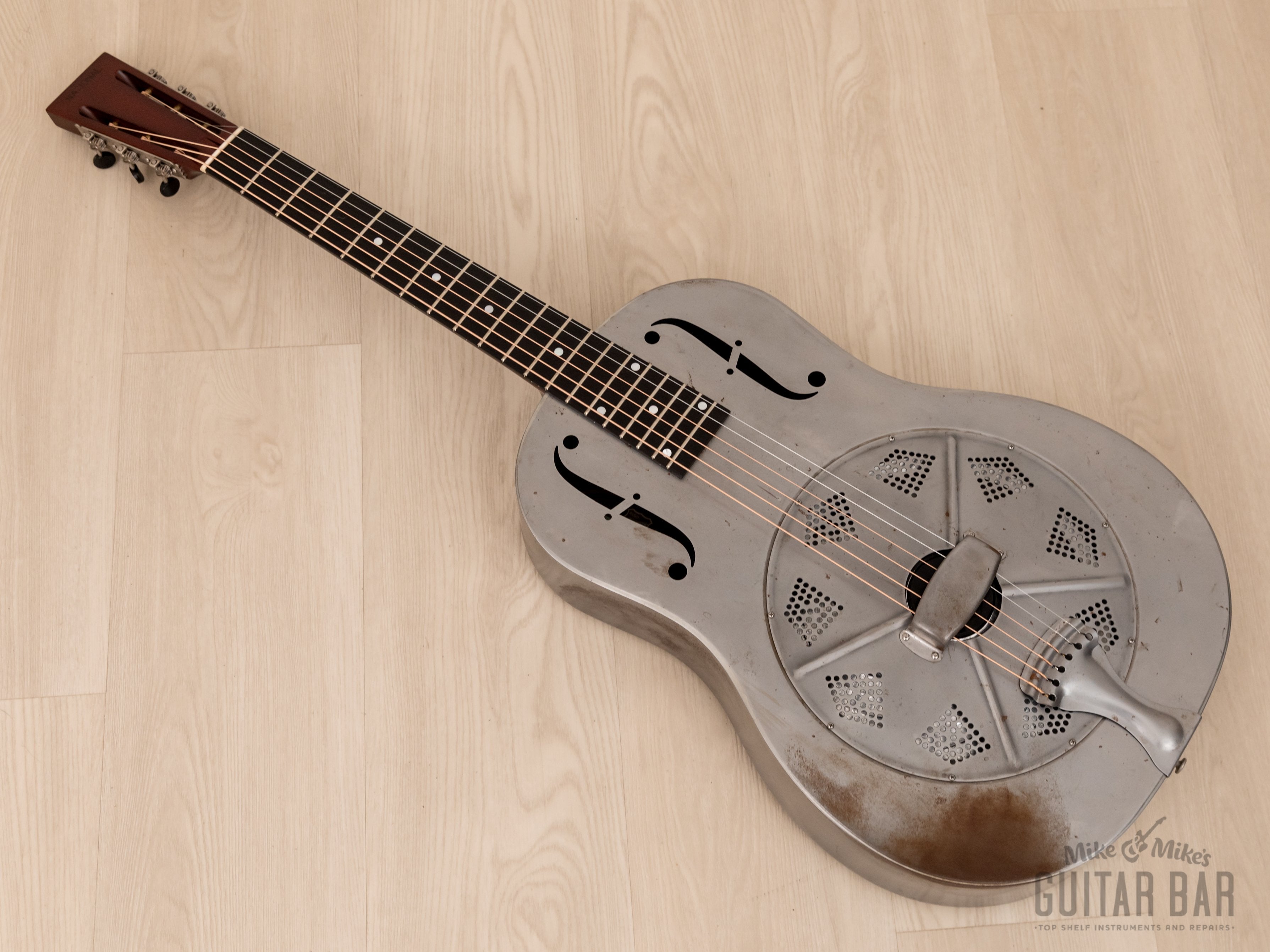 2021 National Raw Series Roundneck Resonator, Custom-Ordered Features w/ Case
