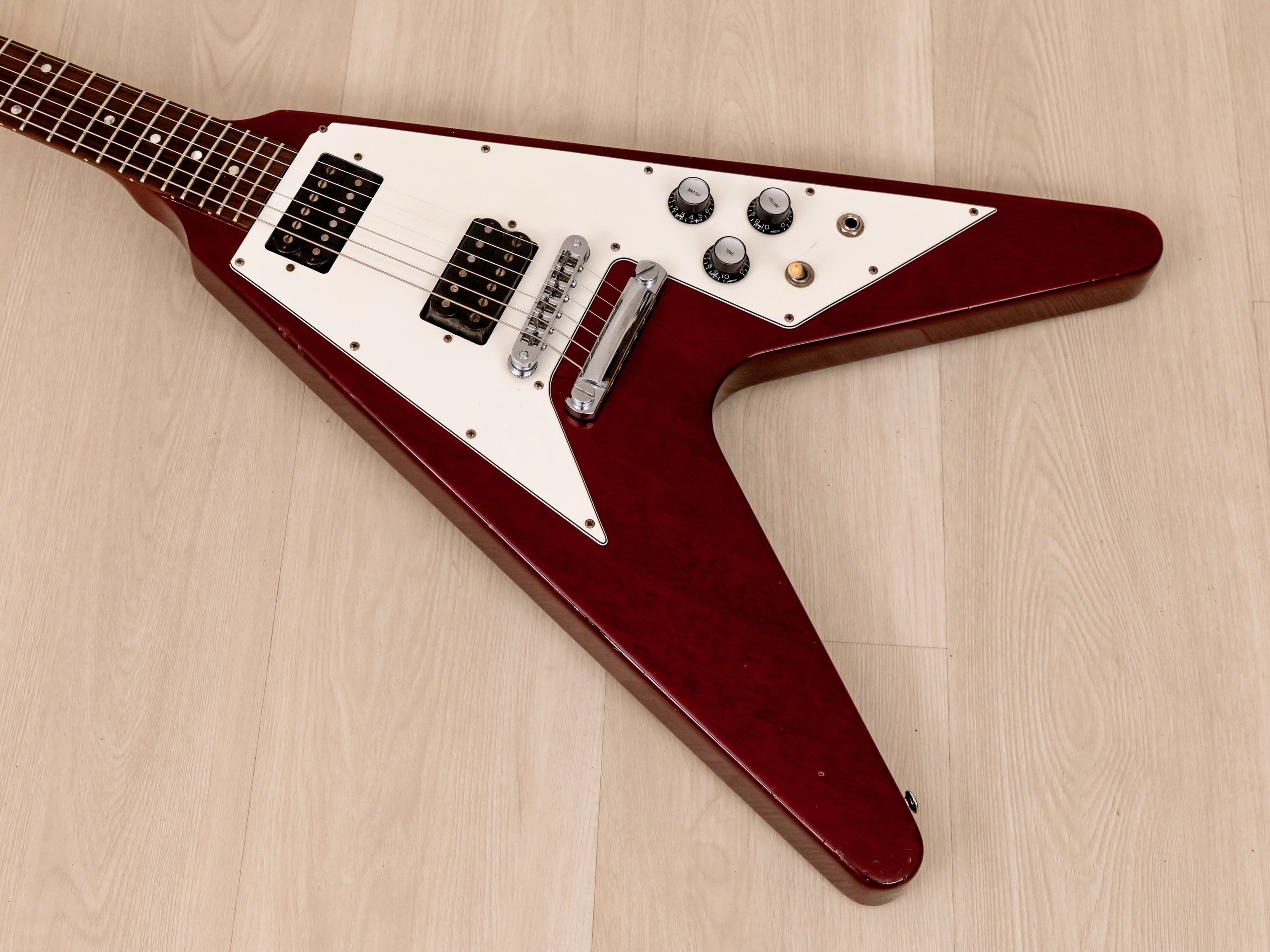 1999 Gibson Flying V '67 Vintage Reissue Electric Guitar Heritage Cherry w/ Case