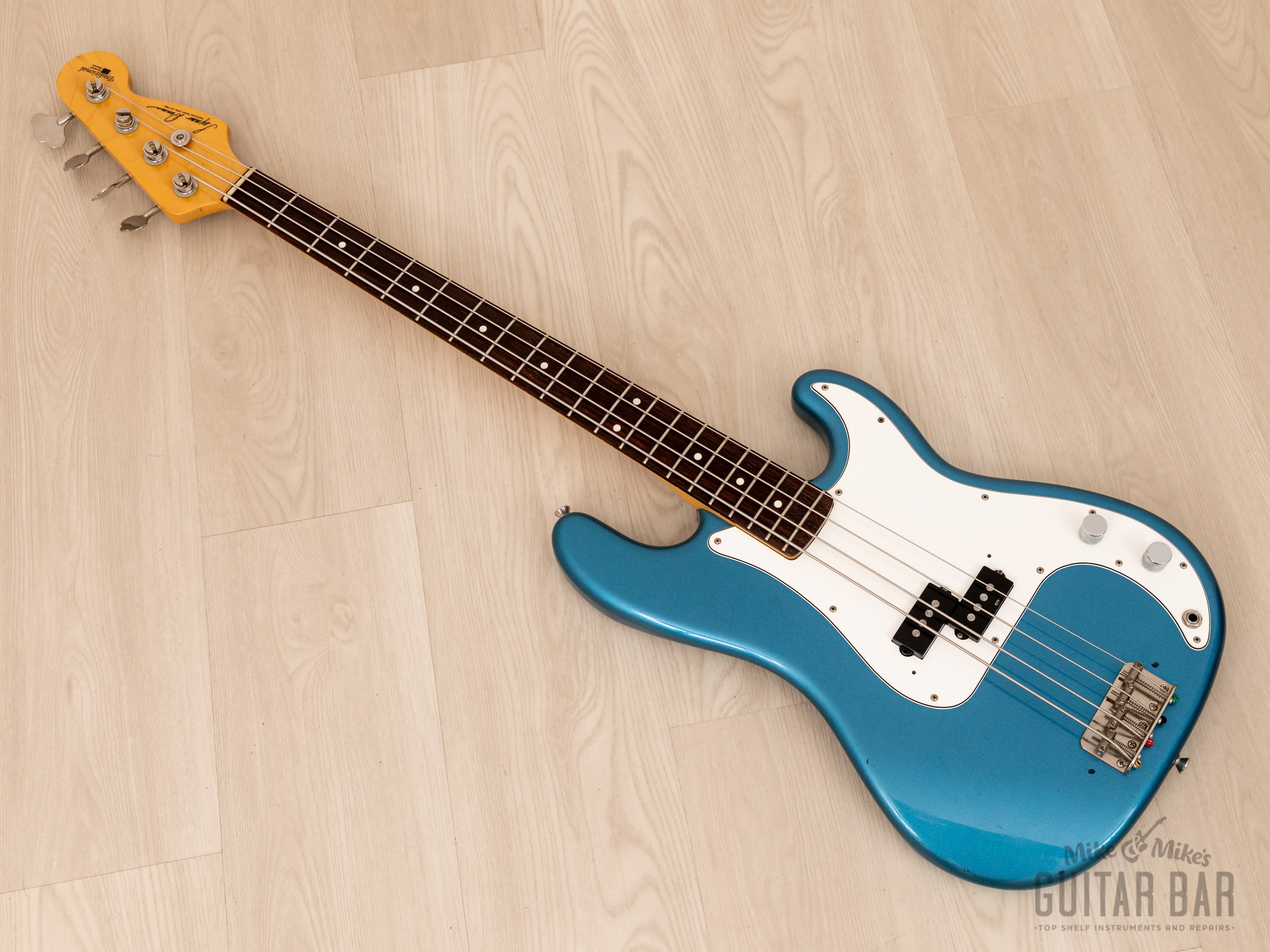2002 ESP-Made Seymour Duncan Traditional Series DP-95R P Bass, Lake Placid Blue, Japan